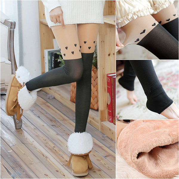 กางเกงเลกกิ้งกันหนาวเกรดพรีเมี่ยม ซับแคชเมียใส่ติดลบได้ (11432L)