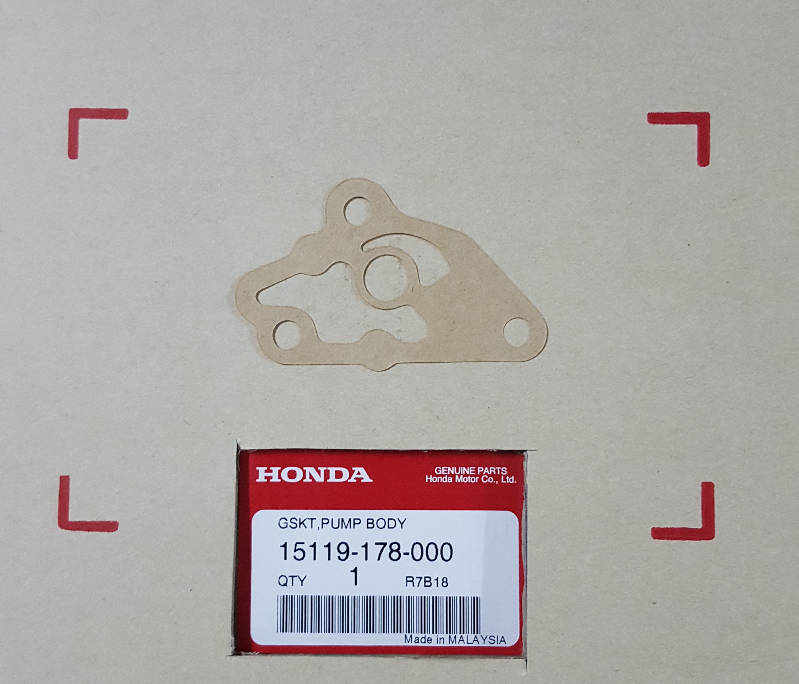 ปะเก็นปั๊มน้ำมันเครื่อง ดรีม100/C100N,P/เวฟ100