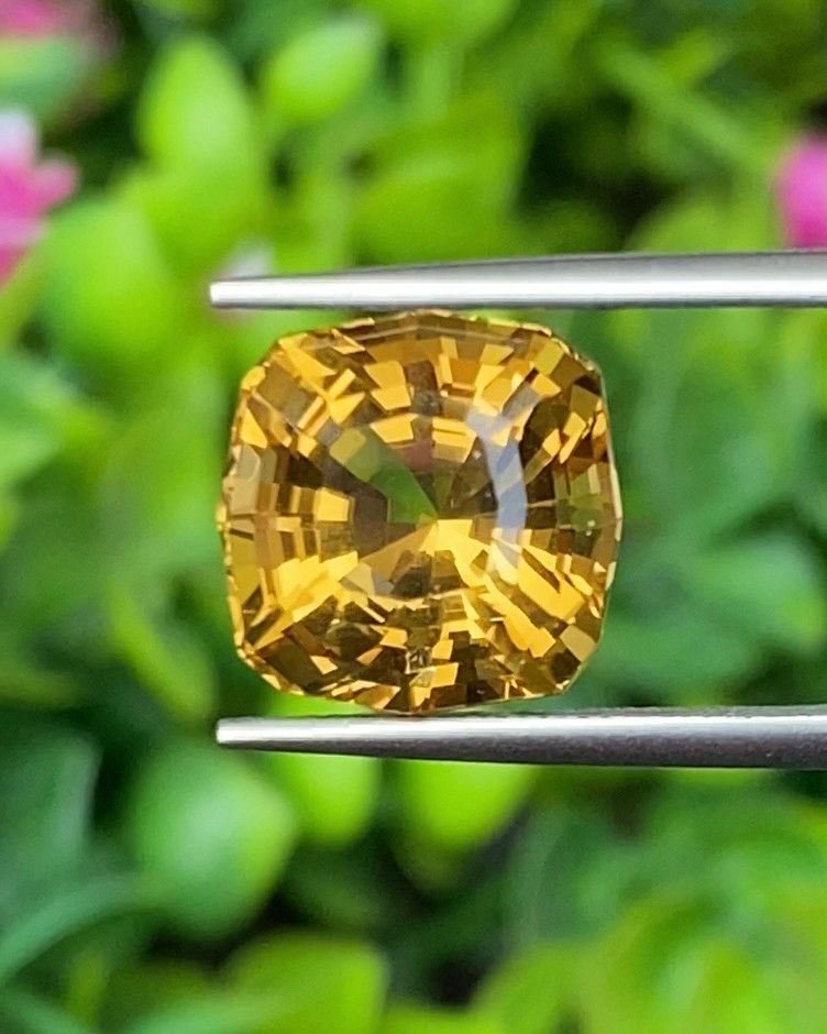 พลอย ซิทริน Citrine 7.25 กะรัต (Cts.) พลอยแท้ อัญมณีมงคลประจําวันเกิด เครื่องประดับพลอย