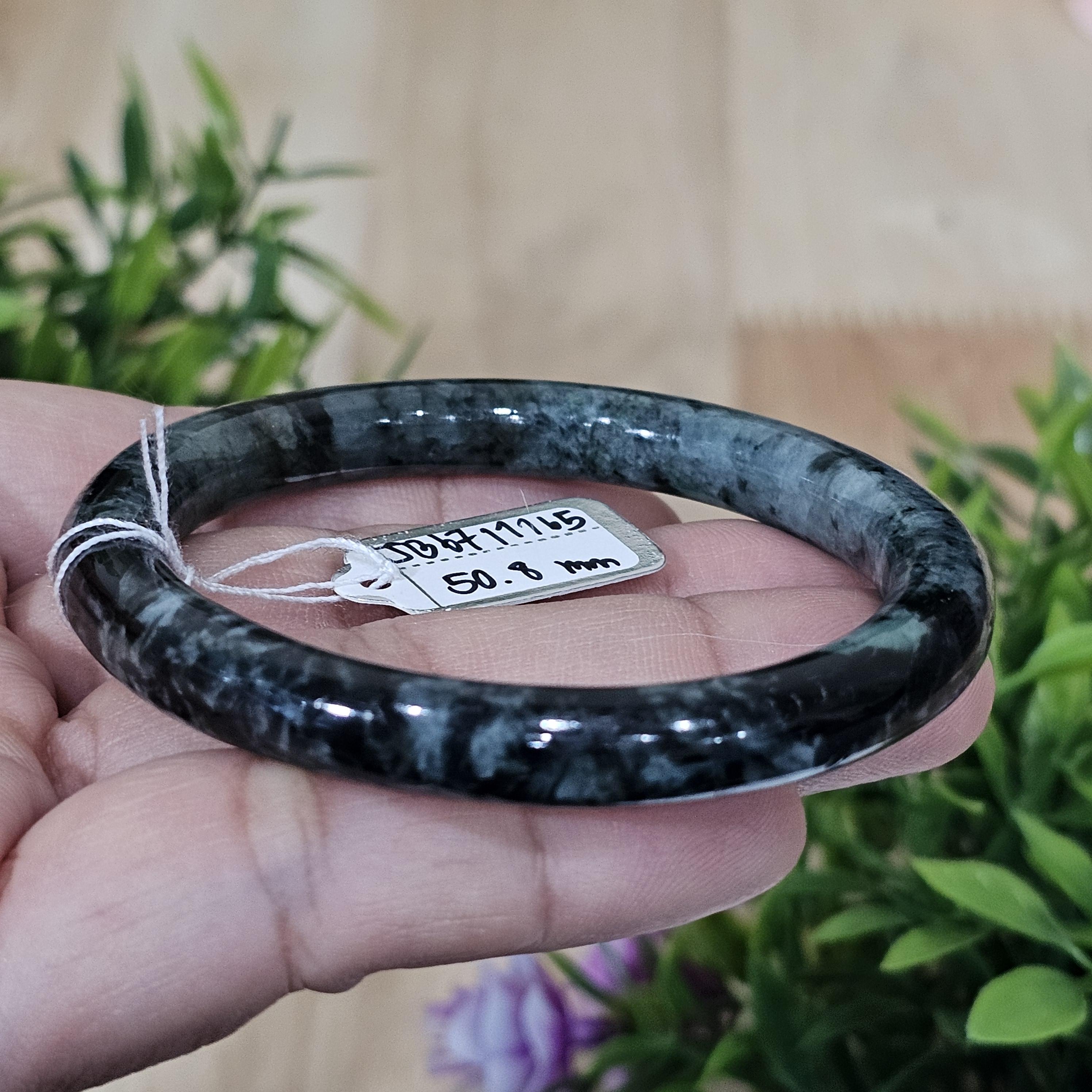 JB6711165 หยก พม่า แท้ Jade กำไลหยก (Jadeite bracelet) พม่า (Myanmar) 50.8 มม.