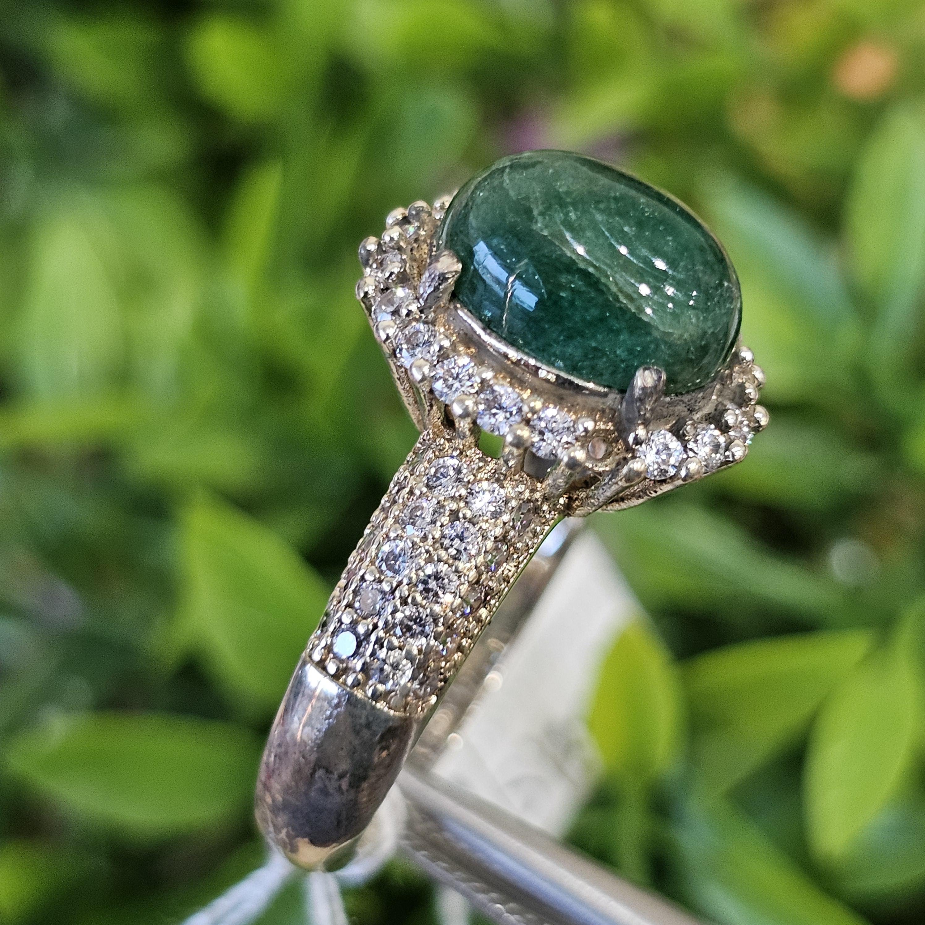 หยก พม่า แท้ Jade แหวนหยก (jadeite Ring) Size 60 ดิบ ไม่ผ่านการปรับปรุง (Type A) พม่า (Myanmar)