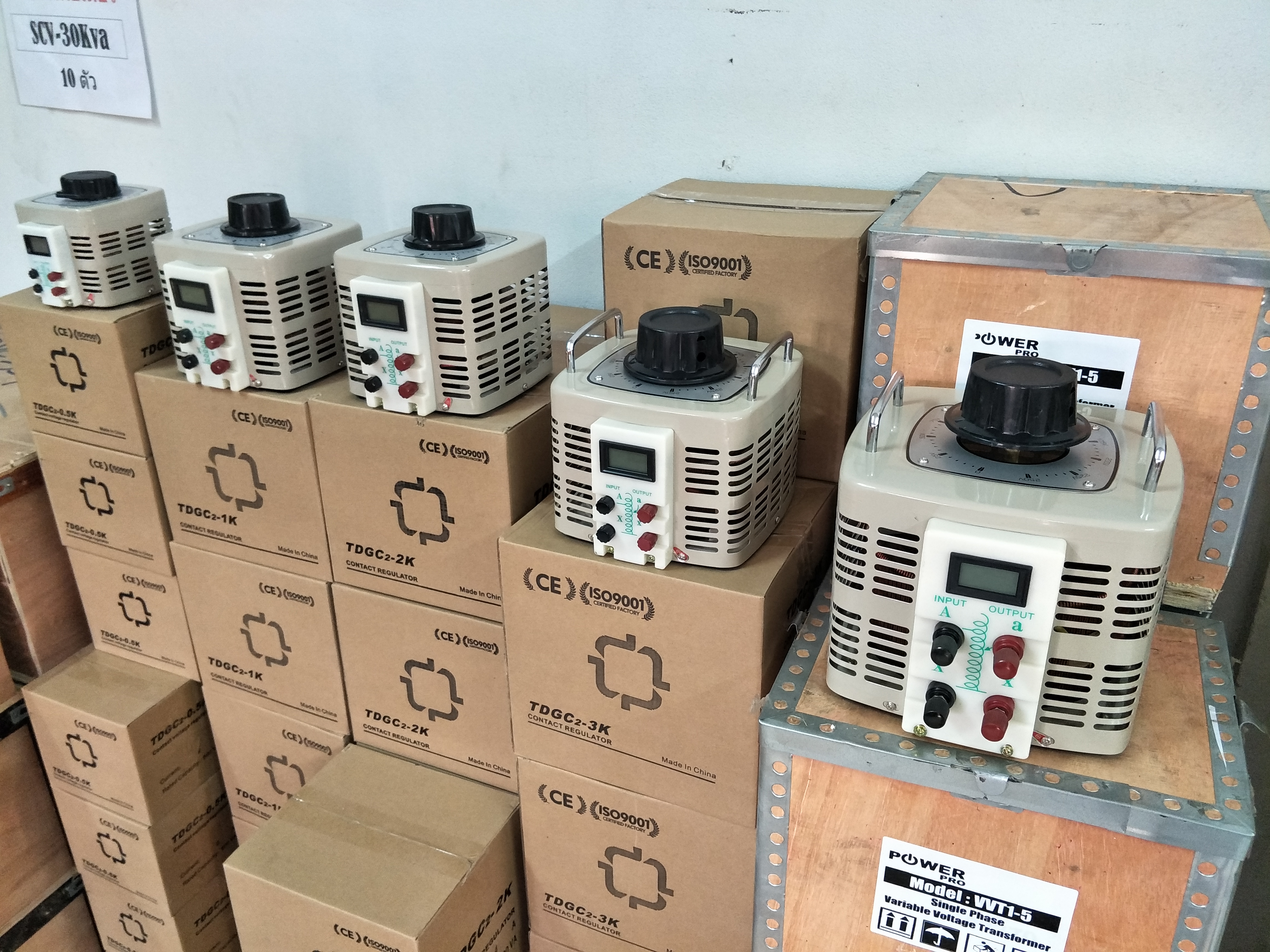 วาริแอค หม้อแปลงปรับแรงดันไฟฟ้าชนิดแกนหมุน 20Kva 1 เฟส