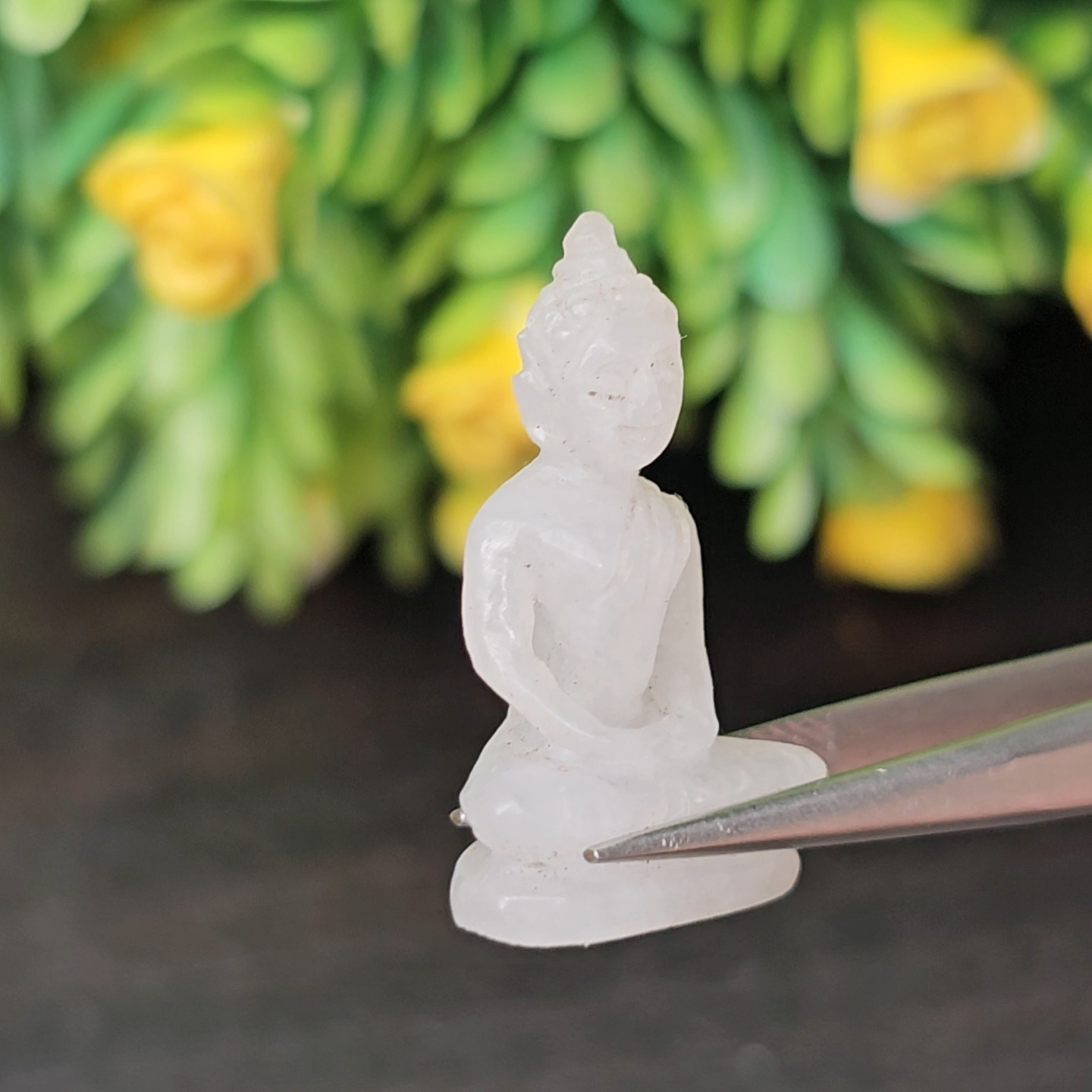 หยก แกะสลัก รูป พระ (Burmese jadeite) 14.7 กะรัต (cts.) หยก พม่า แท้