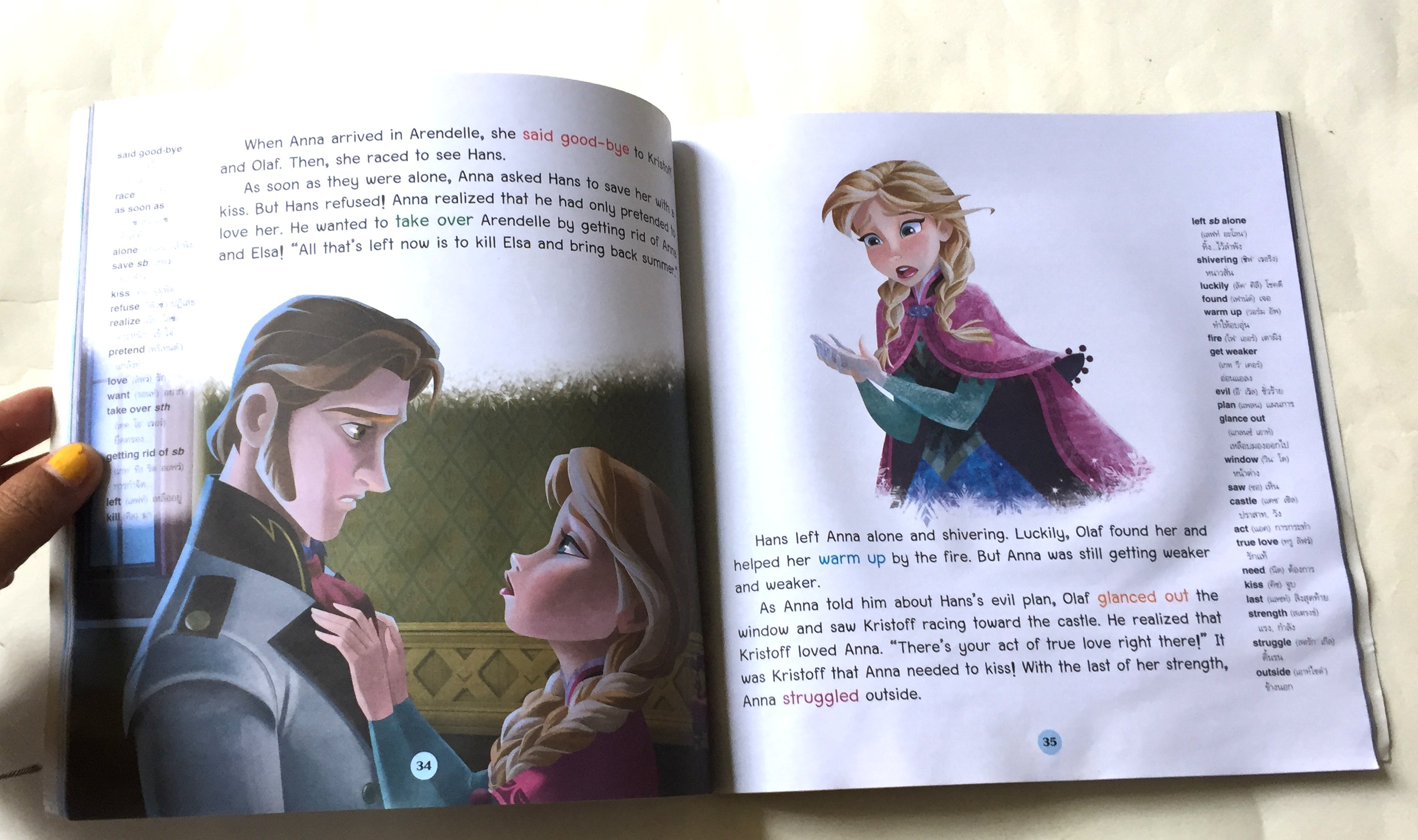 หนังสือนิทานเจ้าหญิงดิสนีย์ ****ไม่เช็คแผ่นCD ;ครี่งเล่มล่าง ตั้งแต่หน้า 47 มีคราบจากความชื้น ,เจ้าหญิงเอลซ่ากับอันนา จาก โฟรเซ่น ตอน ผจญคำสาปแดนหิมะ