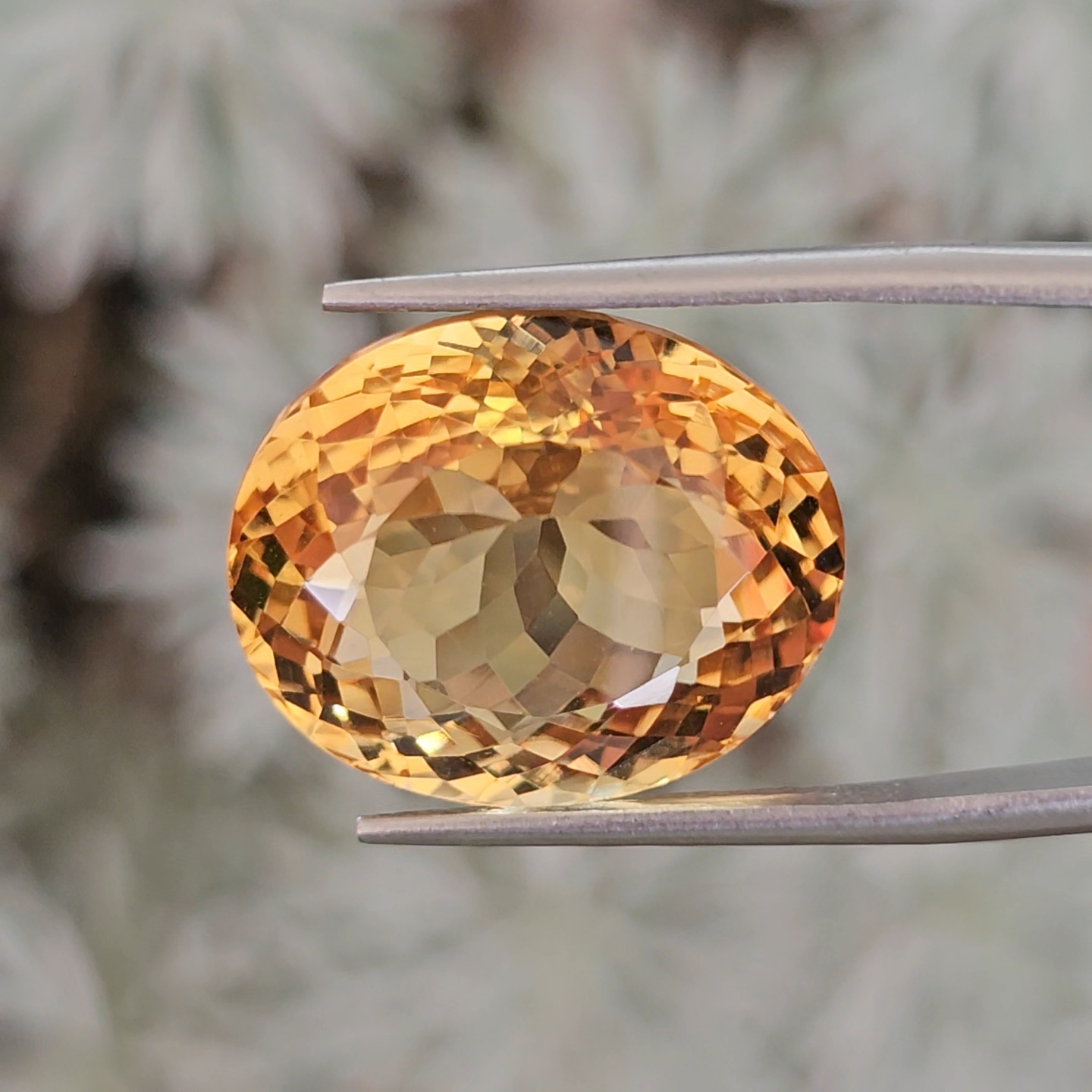 พลอย ซิทริน Citrine 25.92 กะรัต (Cts.) พลอยแท้ อัญมณีมงคลประจําวันเกิด เครื่องประดับพลอย