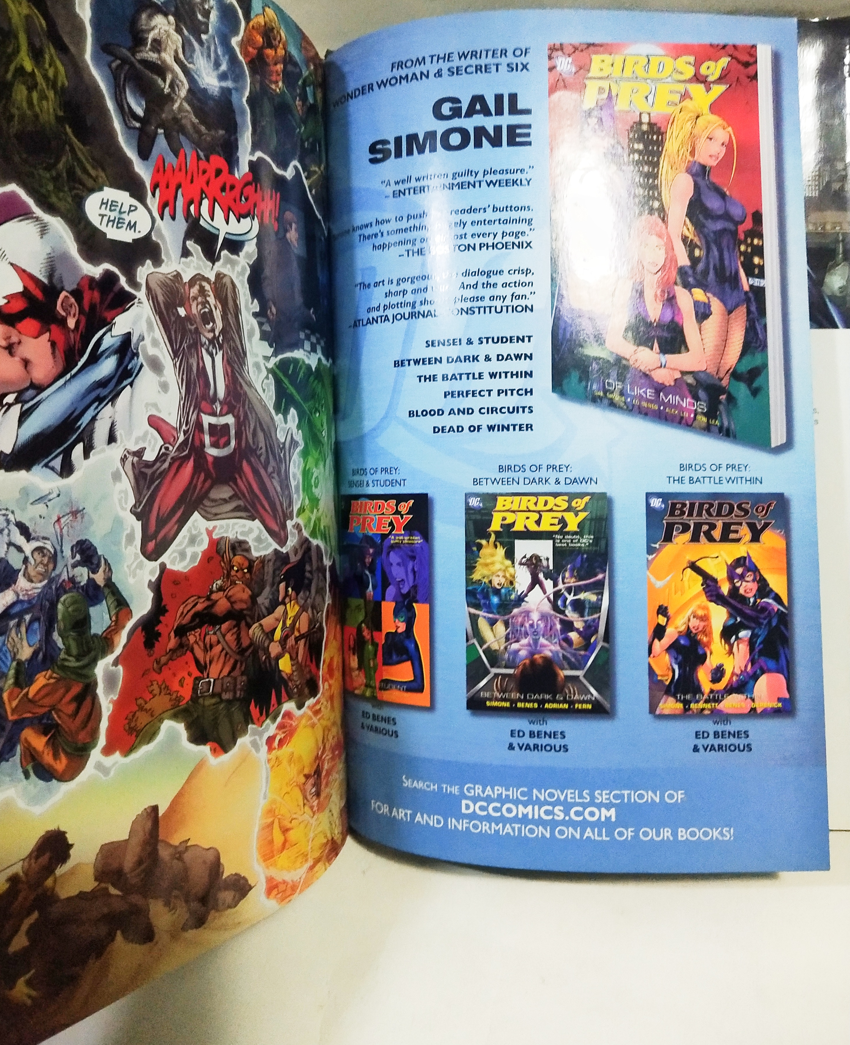 มือ2,หนังสือภาพสีการ์ตูนค่ายดีซีคอมิคส์ เบิร์ดออฟเพรย์ Bird_of_Prey ฉบับภาษาอังกฤษ หนังสือปกแข็ง มีปกนอก สภาพดี