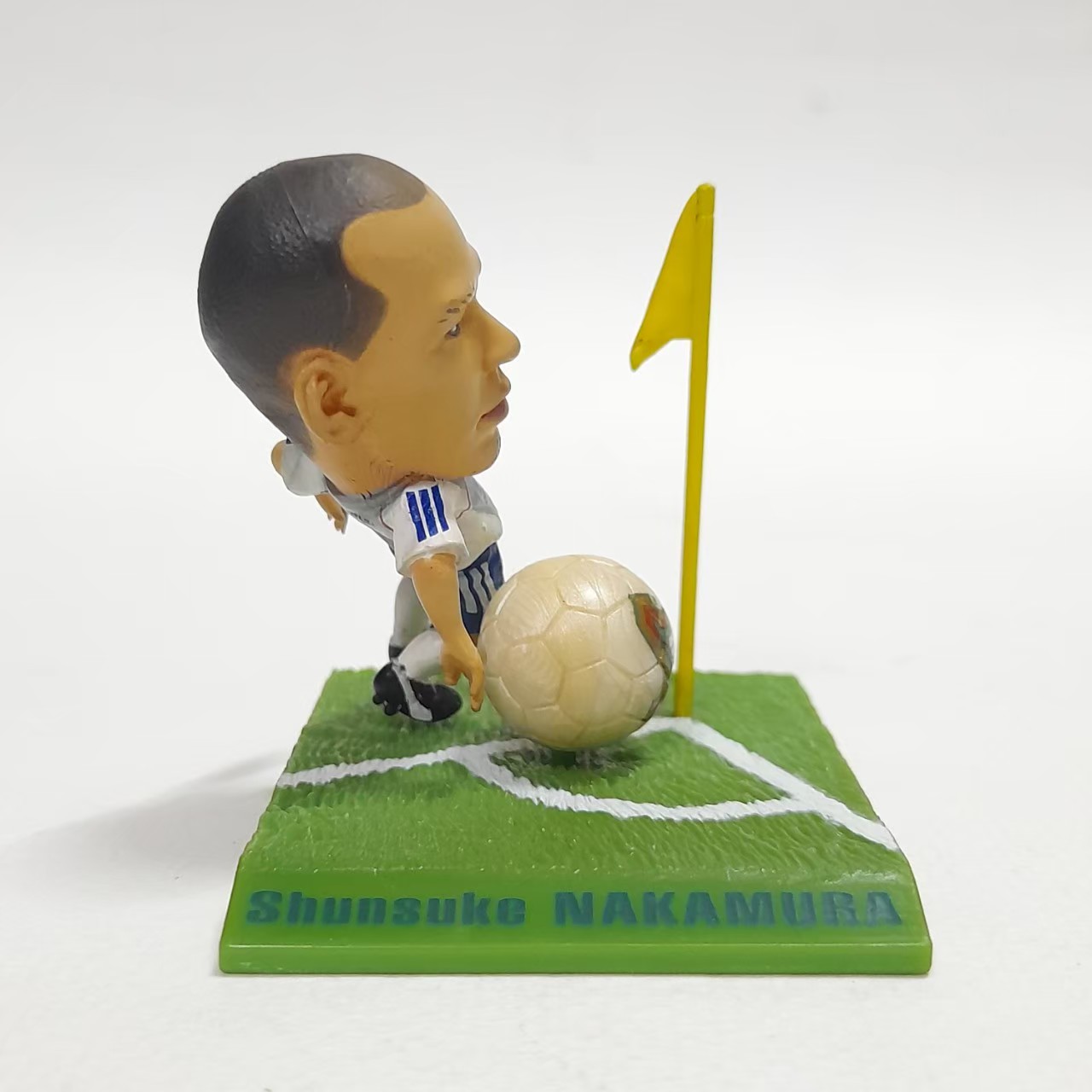 ฟิกเกอร์ นักบอล ทีมญี่ปุ่น shusuke nakamura (ผมเกรียน) ขนาดตามรูป มีฐาน ไม่มีฉาก มือสอง สภาพดีมีรอยบ้าง