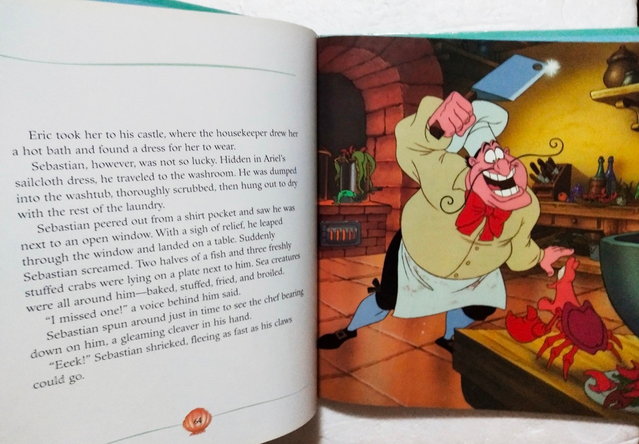 หนังสือนิทานภาพสวย**ปกหลังมีตำหนิตรงสันบนและมีรอยตามภาพ, เจ้าหญิงเงือกน้อย แอเรี่ยล The Little Mermaid