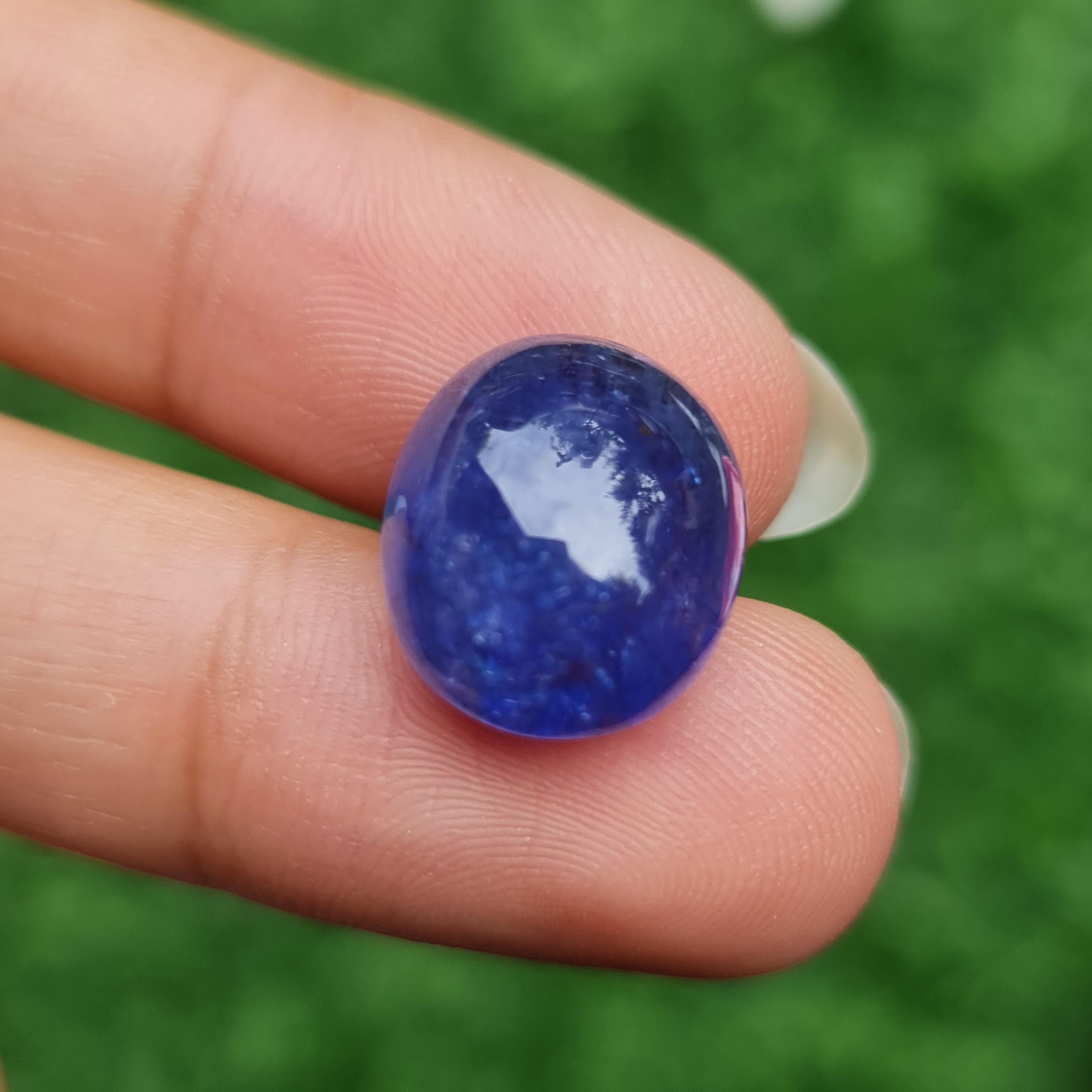 พลอย แทนซาไนท์ Tanzanite 15.79 กะรัต (Cts.) พลอยแท้ อัญมณีมงคลประจําวันเกิด เครื่องประดับพลอย