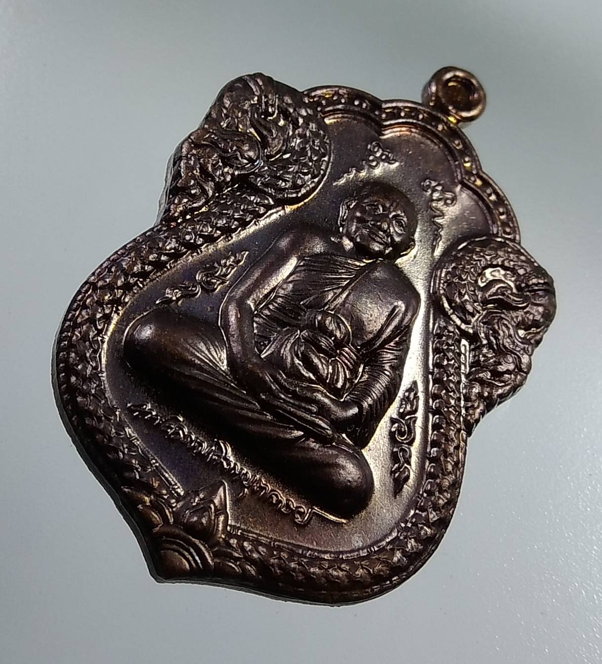 A1949 เหรียญใบเสมาเศรษฐีใหญ่ หลวงพ่อจรัญ วัดอัมพวัน จ.สิงห์บุรี ปี2554