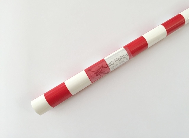 โมโนโค๊ดจีน-ลายตารางสีแดง-ขาว ยาว 1 เมตร MNKRF-RW