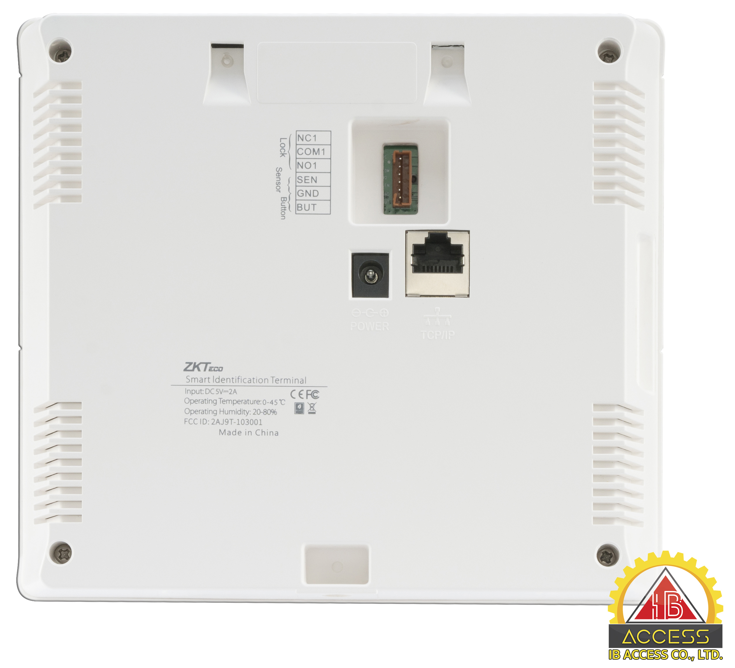 เครื่องสแกนใบหน้า ยี่ห้อ ZKTeco รุ่น MB10-VL (ID) รองรับระบบ Access Control