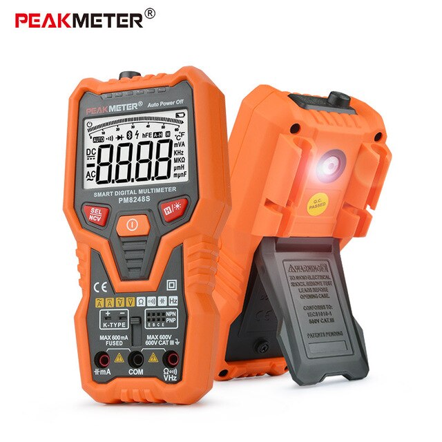 PEAKMETER auto range ดิจิตอลมัลติมิเตอร์แบบ NCV PM8248S