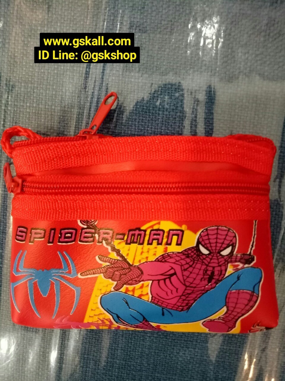 กระเป๋าเด็กมีสองซิปลายสไปเดอร์แมน