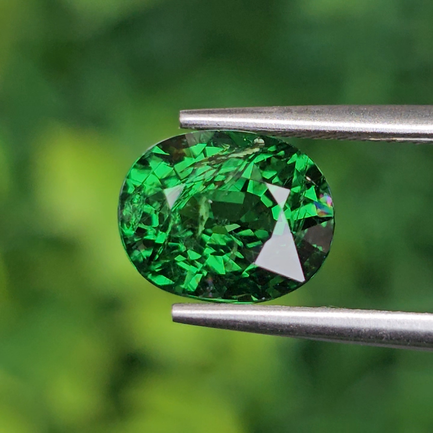 พลอย ซาโวไรท์ Tsavorite Garnet 2.98 กะรัต (Cts.) ดิบ Unheated อัญมณีมงคลประจําวันเกิด เครื่องประดับพลอย
