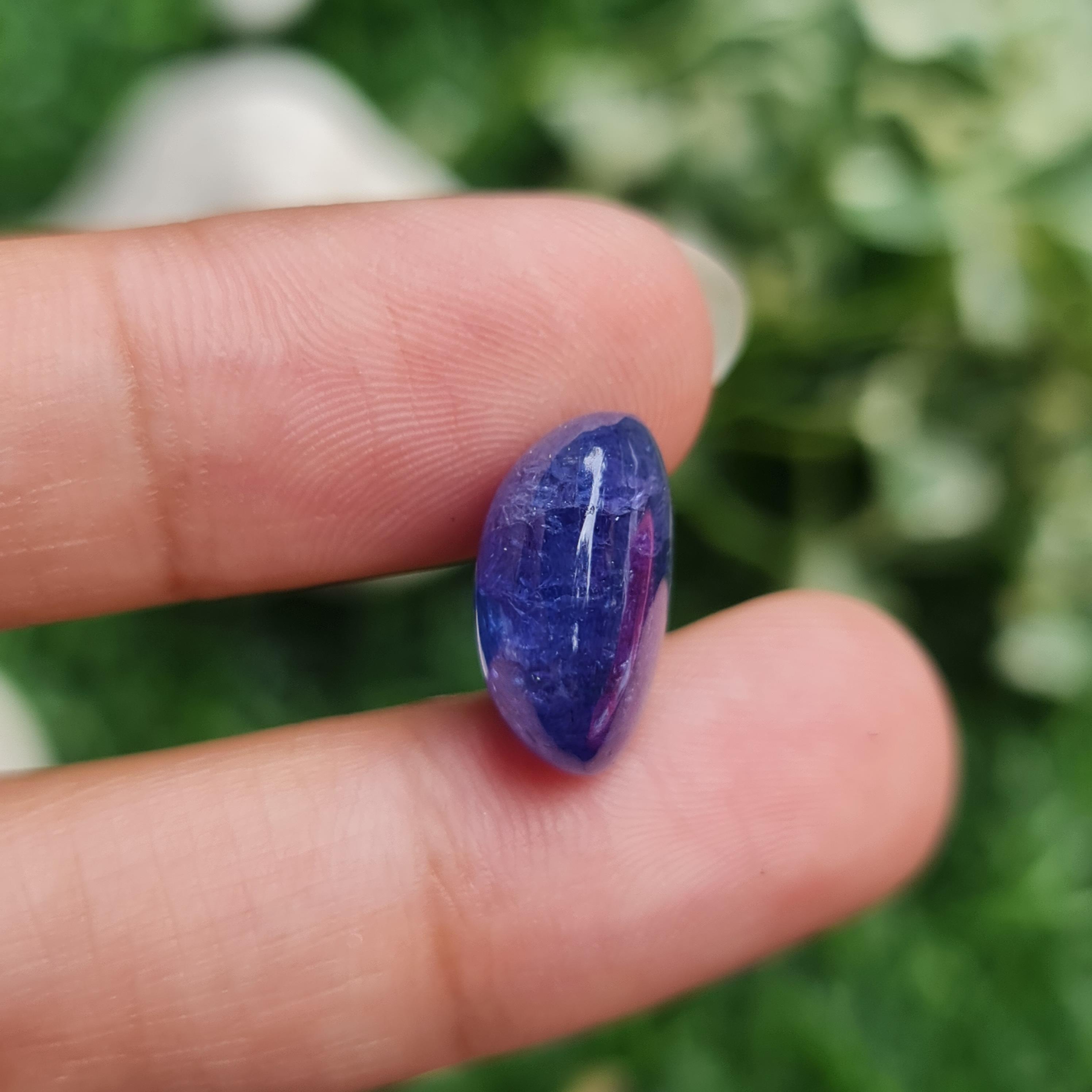พลอย แทนซาไนท์ Tanzanite 11.26 กะรัต (Cts.) พลอยแท้ อัญมณีมงคลประจําวันเกิด เครื่องประดับพลอย