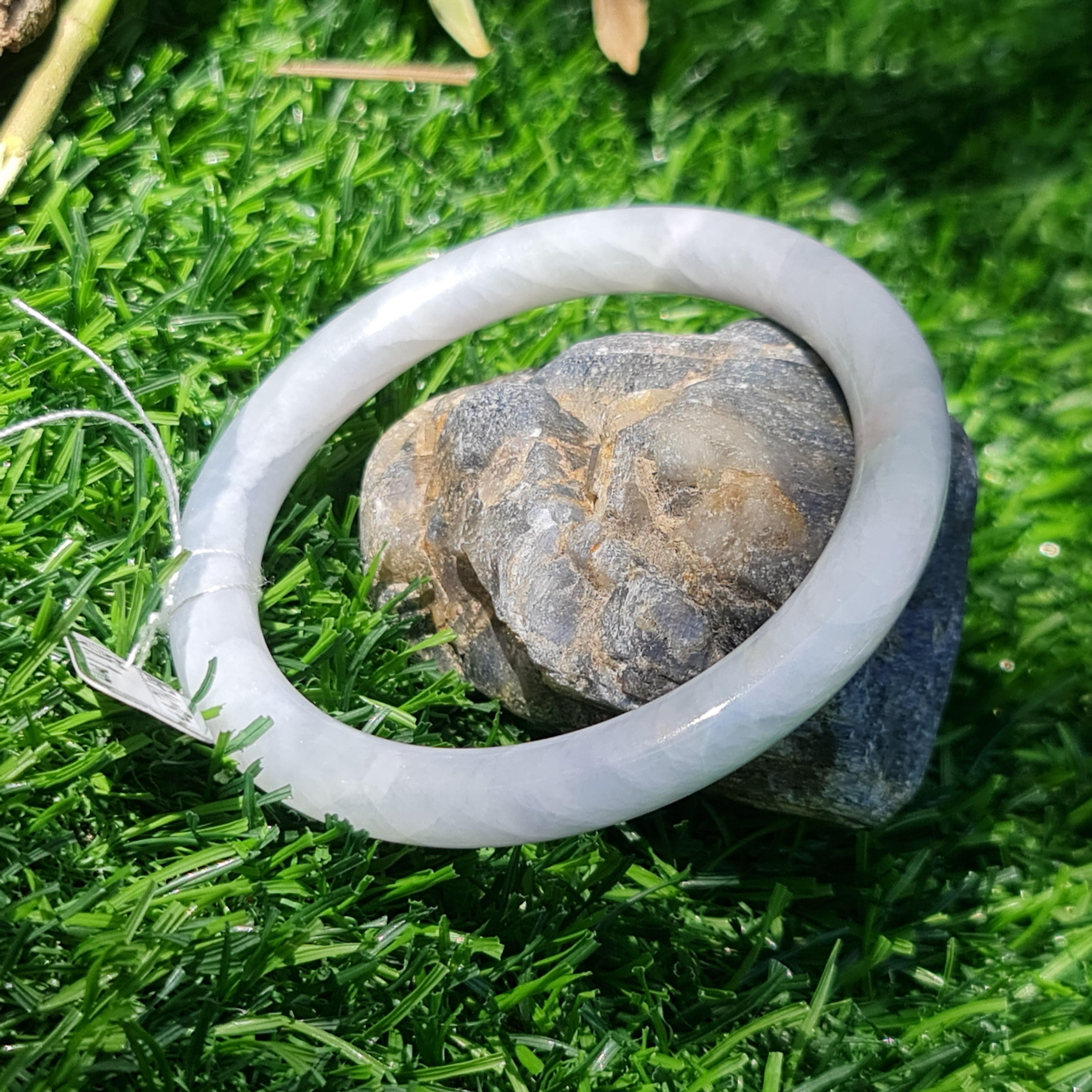 JB6711087 หยก พม่า แท้ Jade กำไลหยก 58.1 มม. (Jadeite bracelet) พม่า (Myanmar)