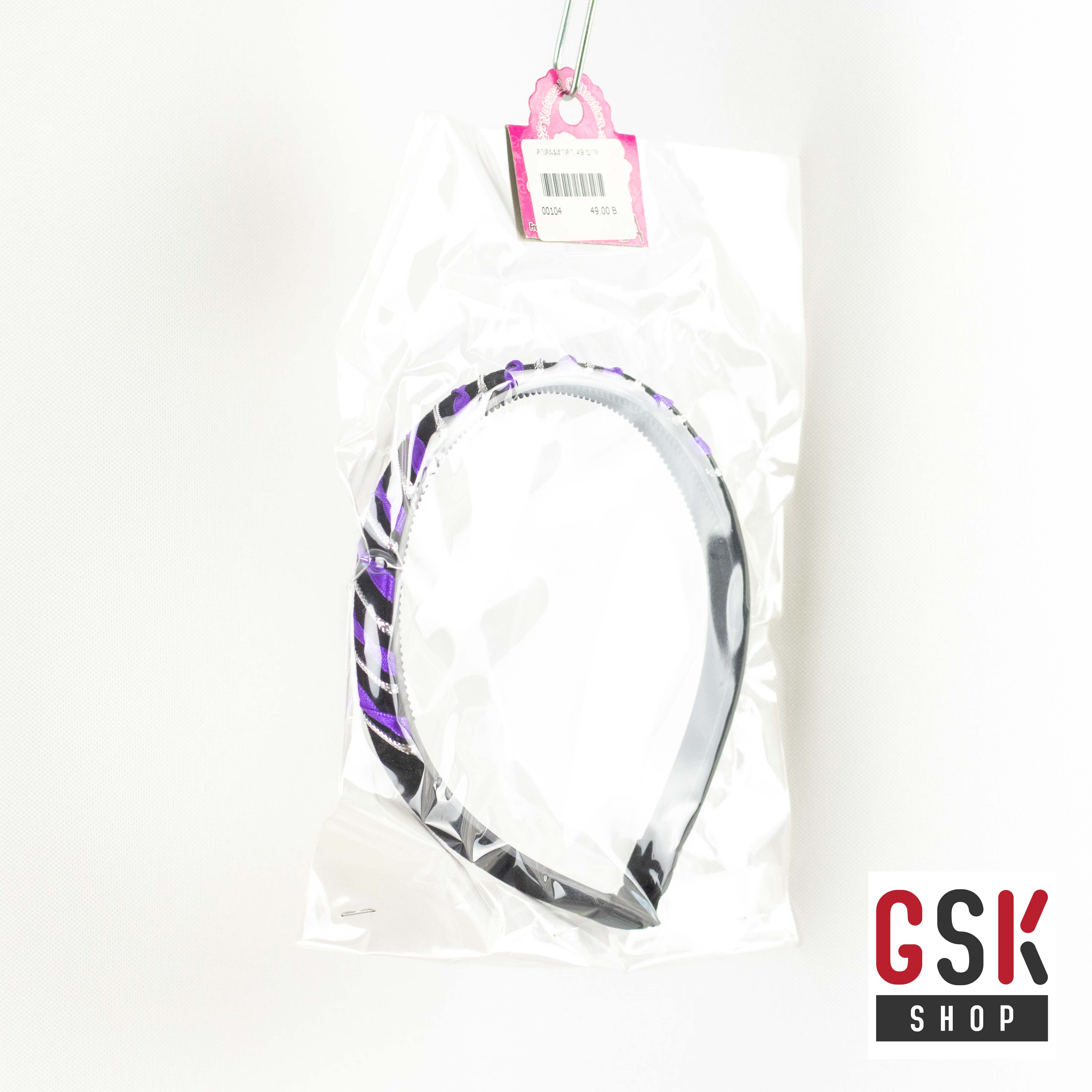 ทีคาดผม ริบบิ้นผ้า ลายขวาง