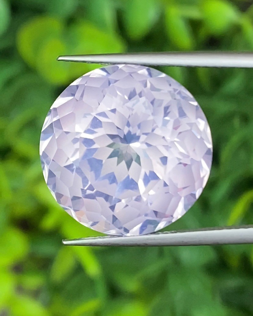 พลอย ลาเวนเดอร์ ควอตซ์ Lavender Quartz 18.86 กะรัต (Cts.) พลอยแท้ อัญมณีมงคลประจําวันเกิด เครื่องประดับพลอย