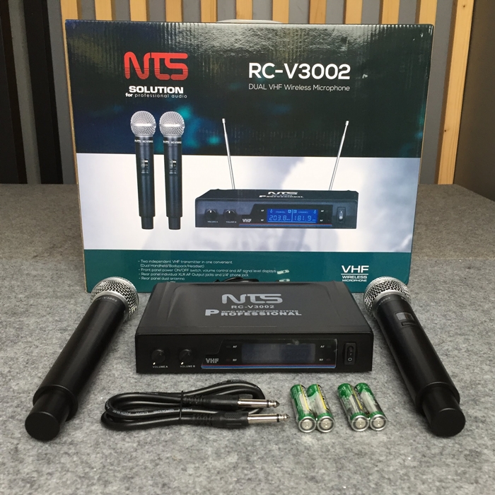 NTS RC-V3002 ไมค์ลอยถือคู่ VHF