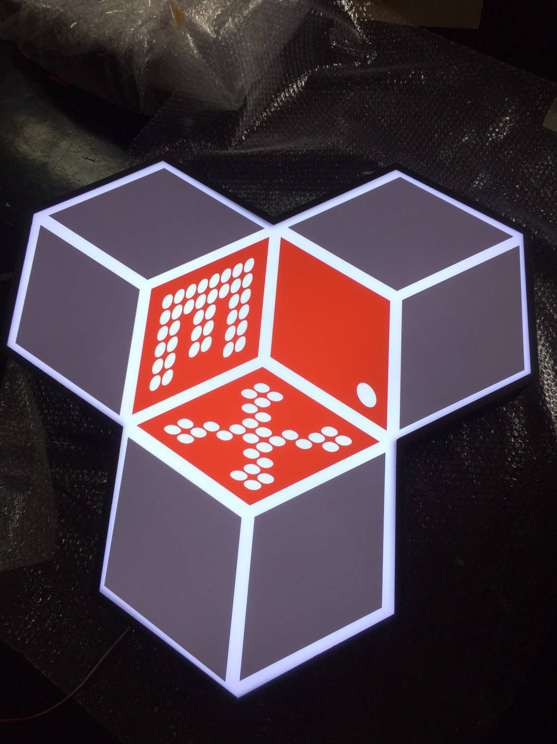 ป้ายกล่องไฟติดหน้าร้าน กล่องไฟหน้าเดียว