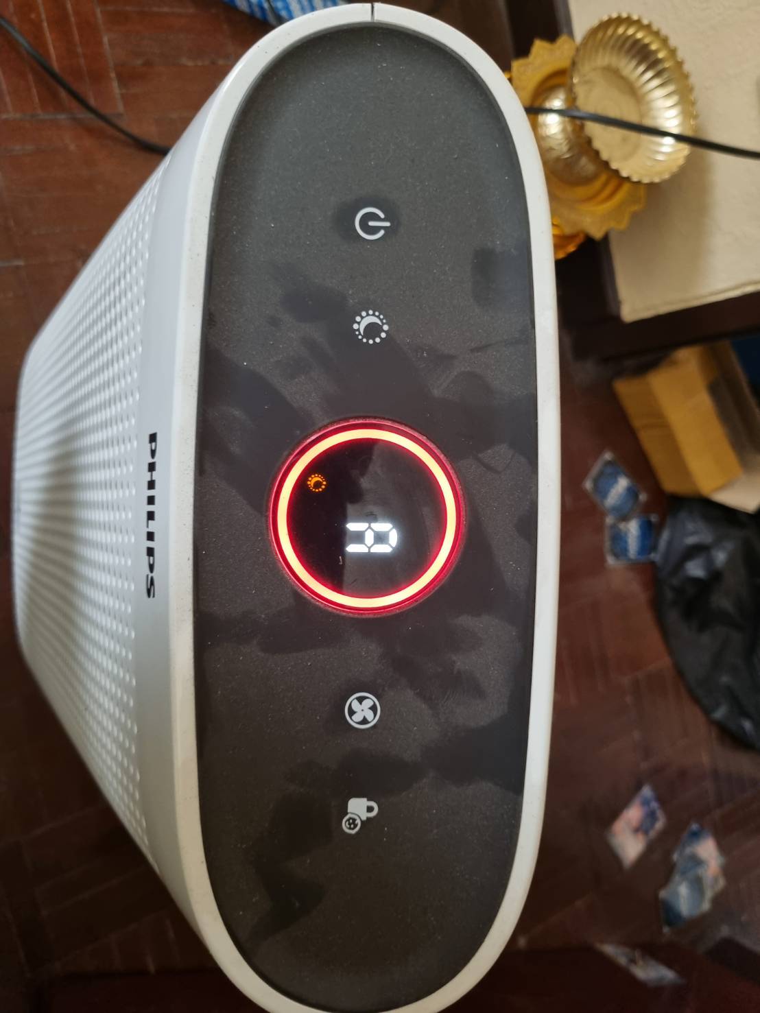 philips เครื่องฟอกอากาศ ระบบ Vitashield IPS สำหรับห้องขนาด 63 ตร.ม. รุ่น AC1215 (มีระบบ Sensor ตรวจจับฝุ่น PM 2.5) 1 เครื่อง สภาพดี