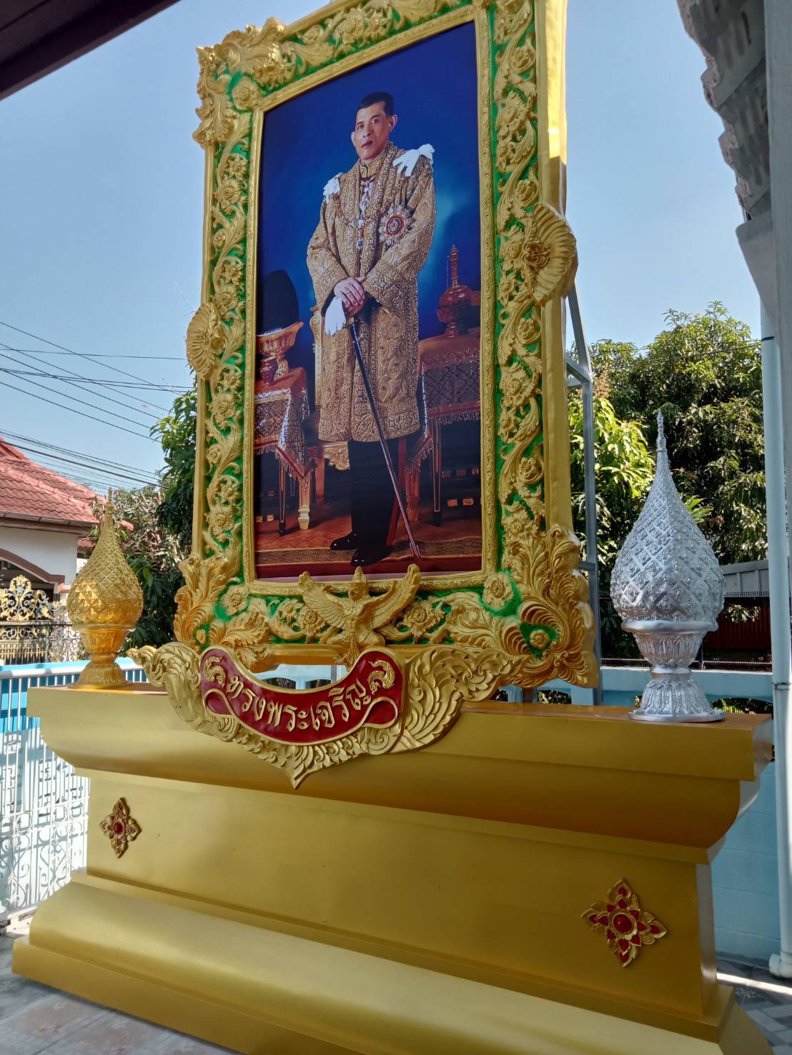 ป้ายซุ้มเฉลิมพระเกียรติ ขนาดป้าย 600×350cm.