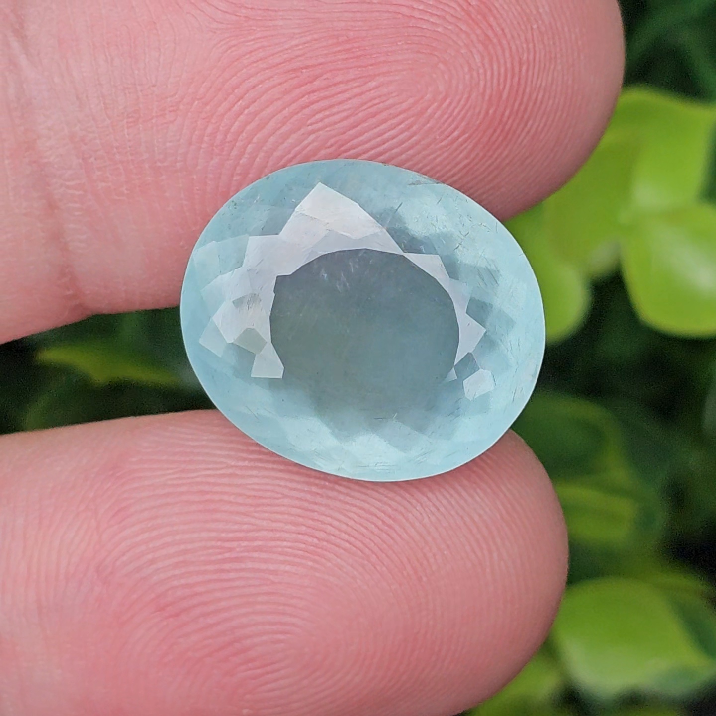 พลอย อความารีน Aquamarine 13.05 กะรัต (Cts.) พลอยแท้ อัญมณีมงคลประจําวันเกิด เครื่องประดับพลอย