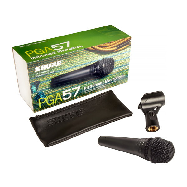 SHURE PGA57-LC ไมโครโฟน ไมค์สำหรับจ่อเครื่องดนตรี amplified instrument and acoustic drum performance and recording.