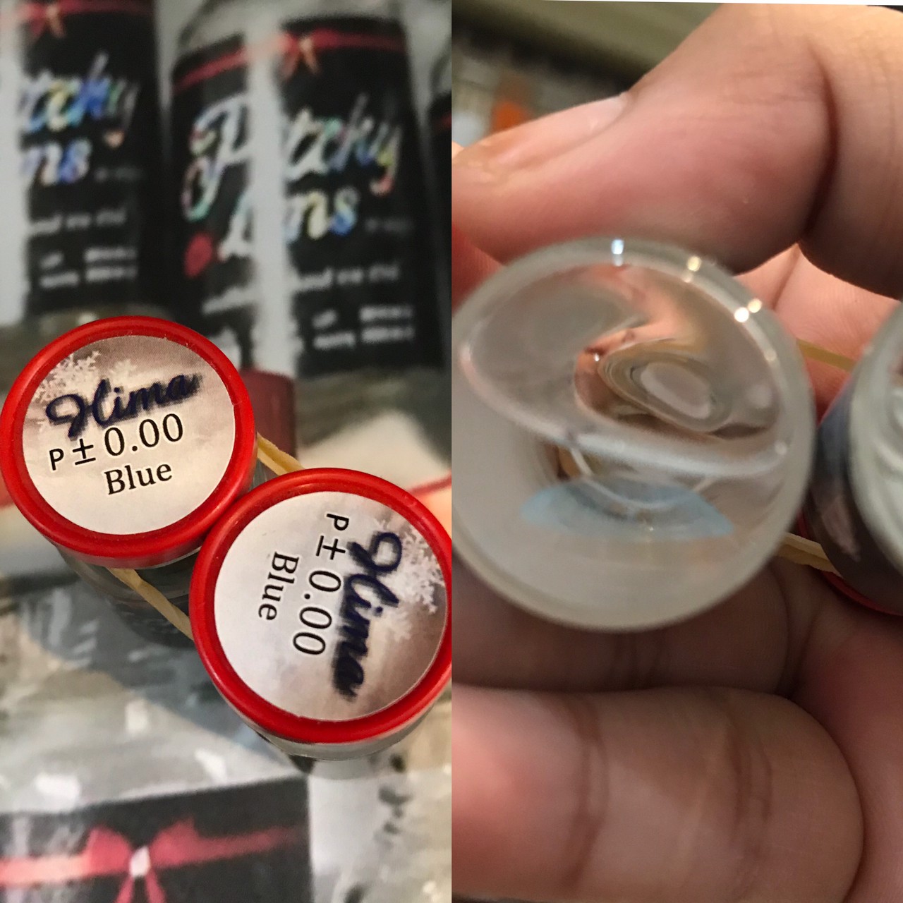 Pitchy lens สีฟ้า