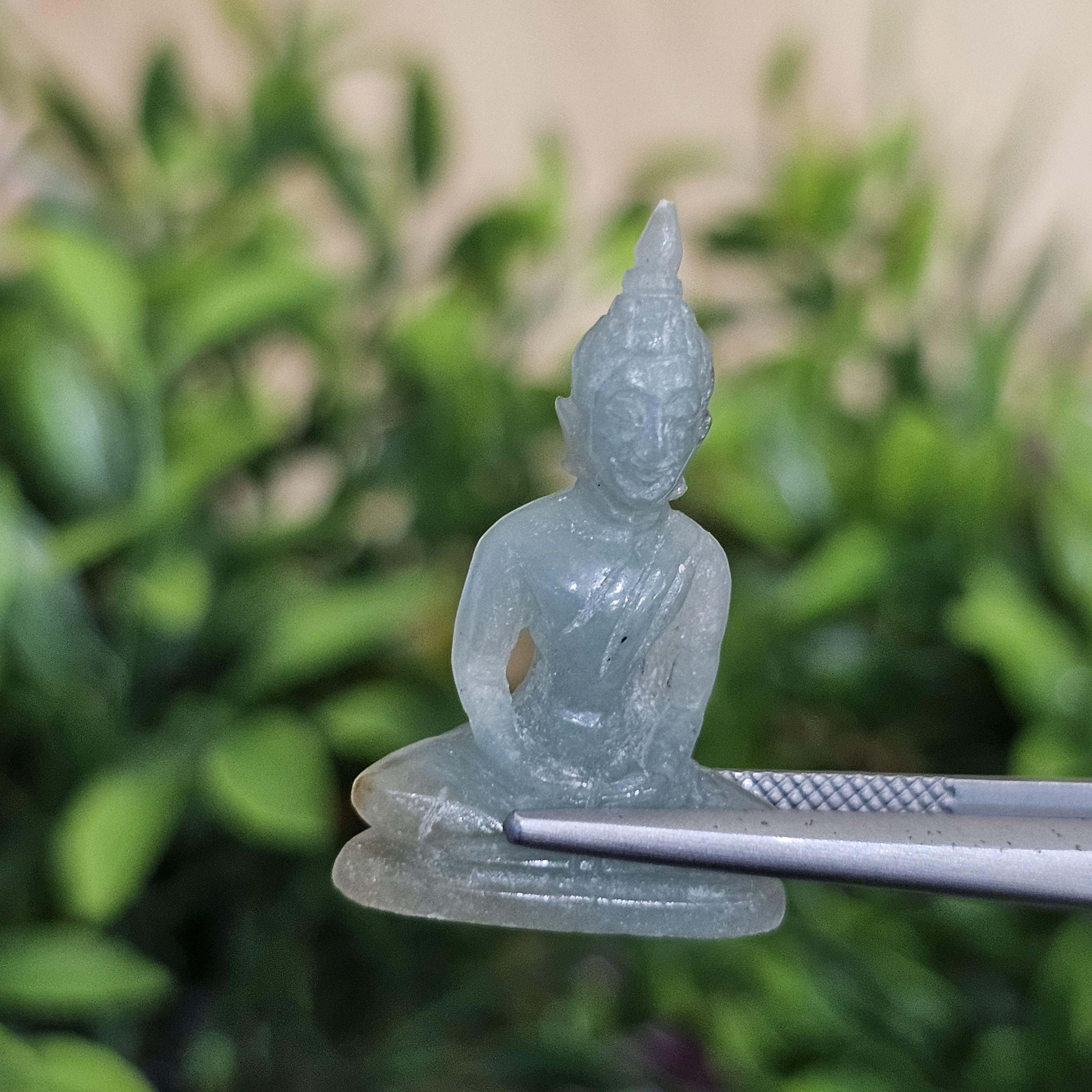 หยก แกะสลัก รูป พระ (Burmese jadeite) 15.79 กะรัต (cts.) หยก พม่า แท้