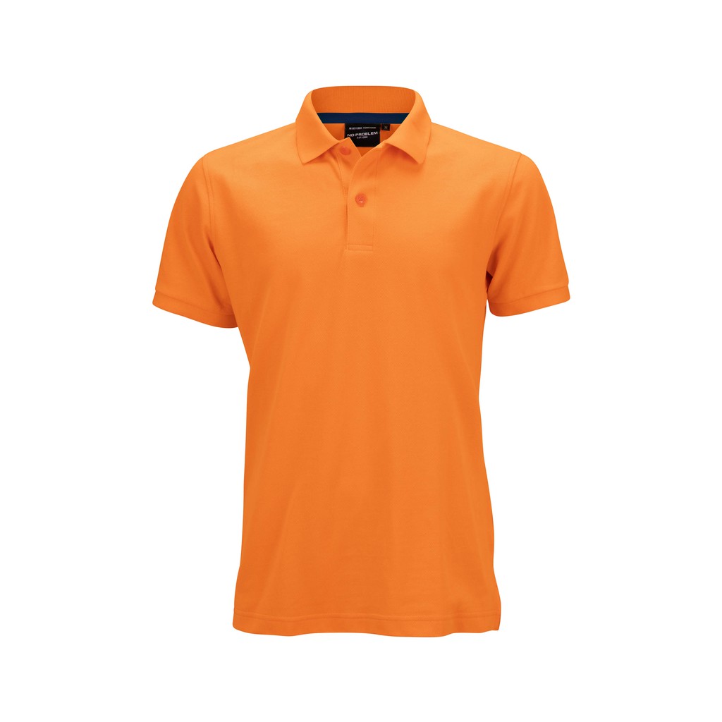 No Problem Noproblem ยอดขาย No.1 รับประกัน ไม่ย้วย ไม่ยืด ผ้านุ่ม เสื้อโปโล ชาย สีส้มซองเจีย