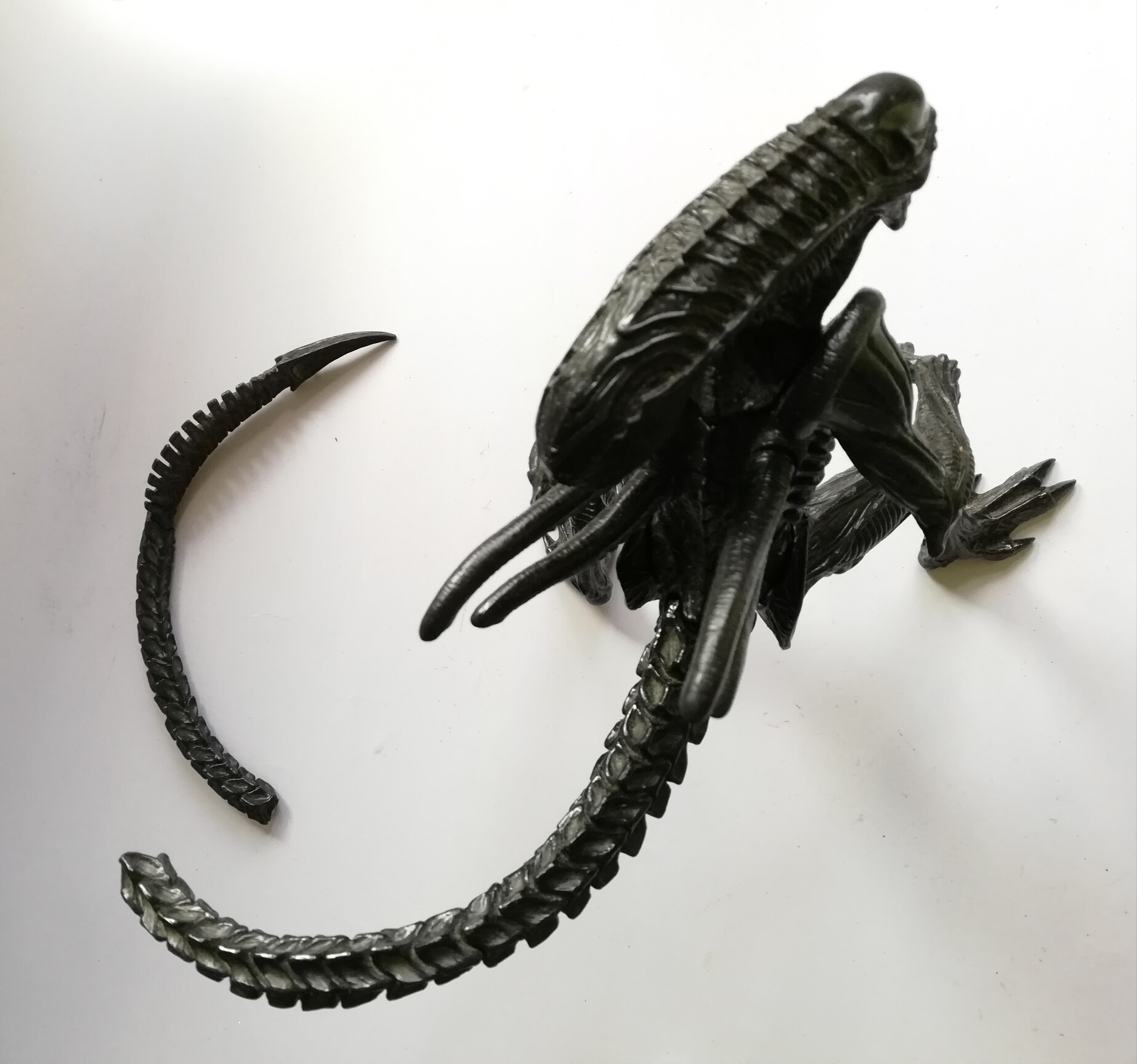 โมเดลประกอบFigma เอเลี่ยน Alien ขนาดตามภาพ **หางหักต้องติดกาวถาวรเมื่อประกอบเสร็จ