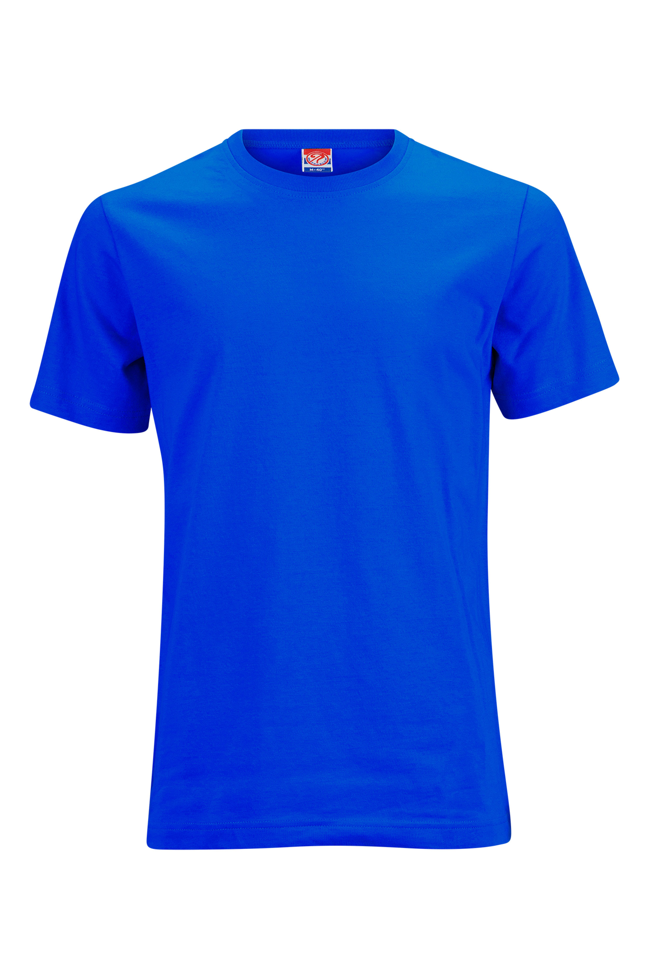 Noproblem Noproblem ยอดขาย No.1 รับประกัน ไม่ย้วย ไม่ยืด ผ้านุ่ม เสื้อยืด สีพื้น เสื้อยืดคอกลม สีน้ำเงิน2018