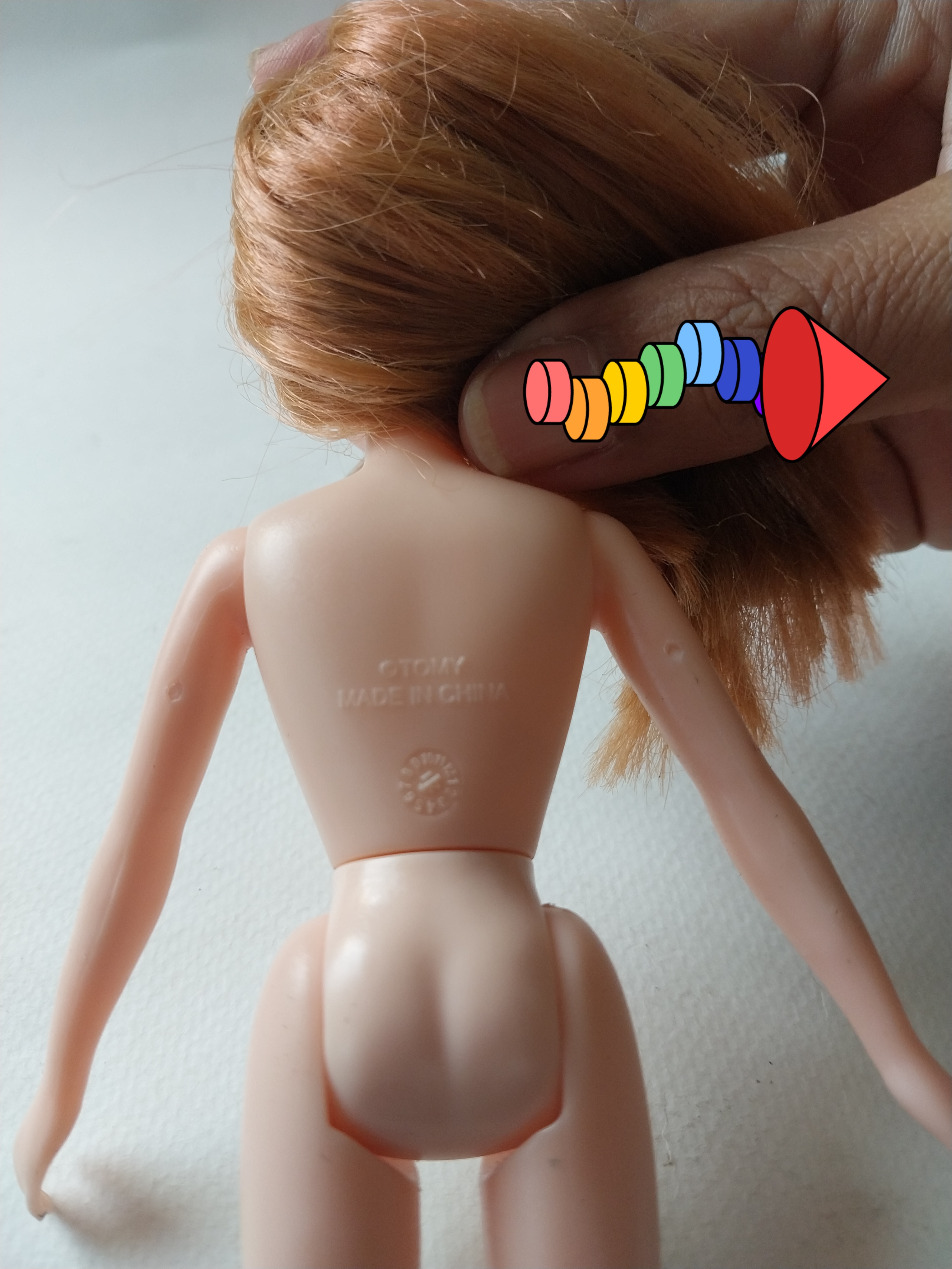 มีหลายภาพ,งานโทมี่ มีรอยบ้างโปรดดูทุกภาพ ตุ๊กตาลิกะ ลิคกะ Licca