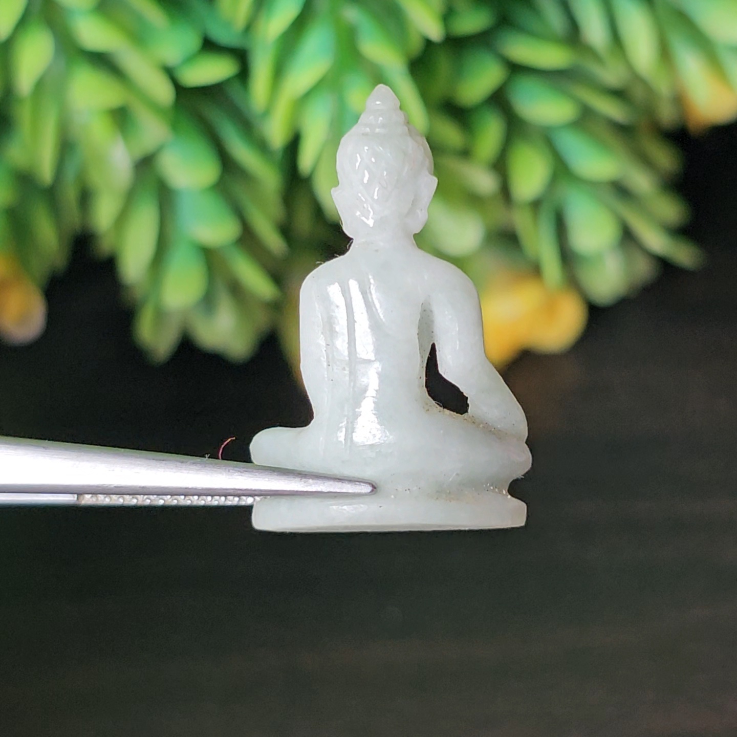 หยก แกะสลัก รูป พระ (Burmese jadeite) 14.81 กะรัต (cts.) หยก พม่า แท้