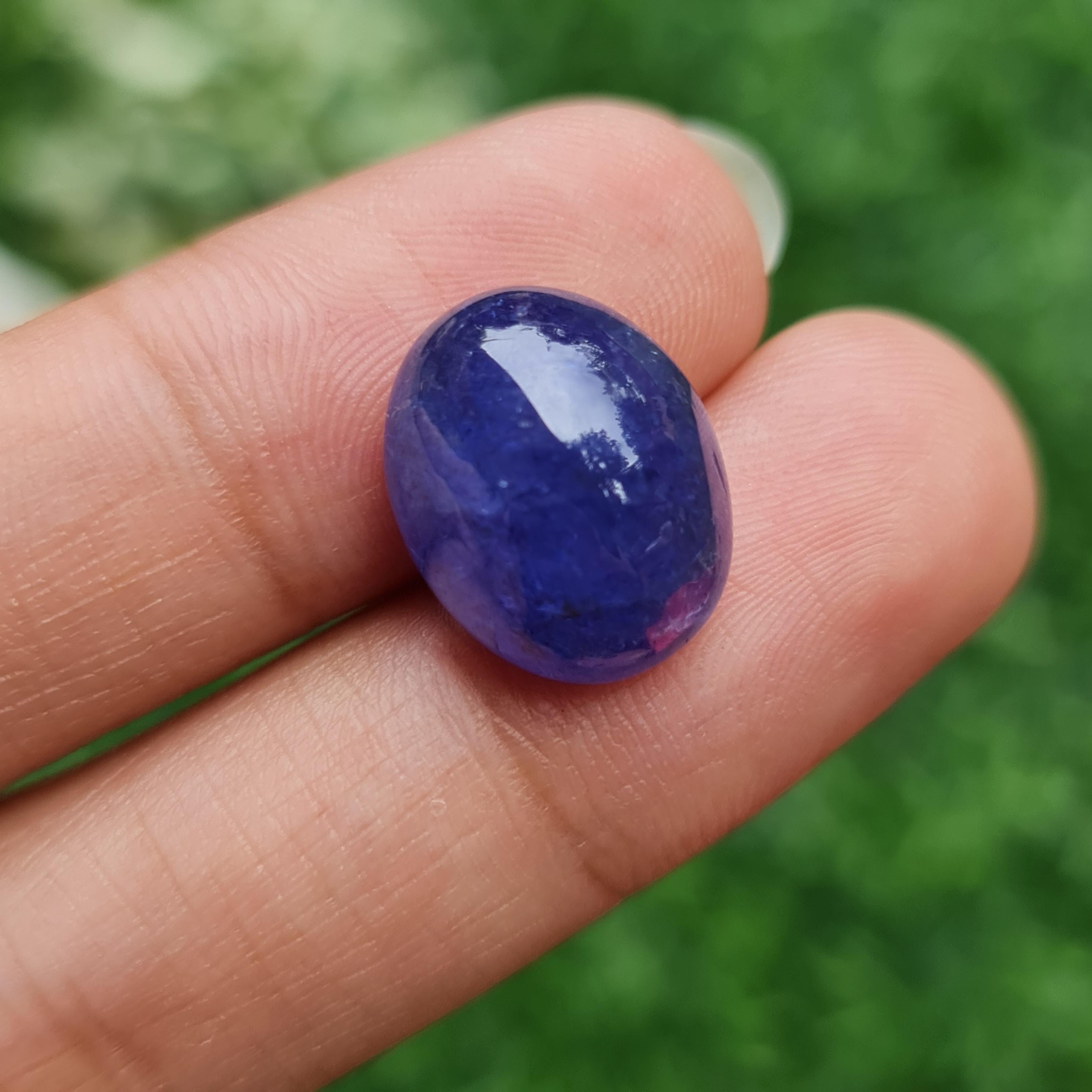 พลอย แทนซาไนท์ Tanzanite 13.59 กะรัต (Cts.) พลอยแท้ อัญมณีมงคลประจําวันเกิด เครื่องประดับพลอย