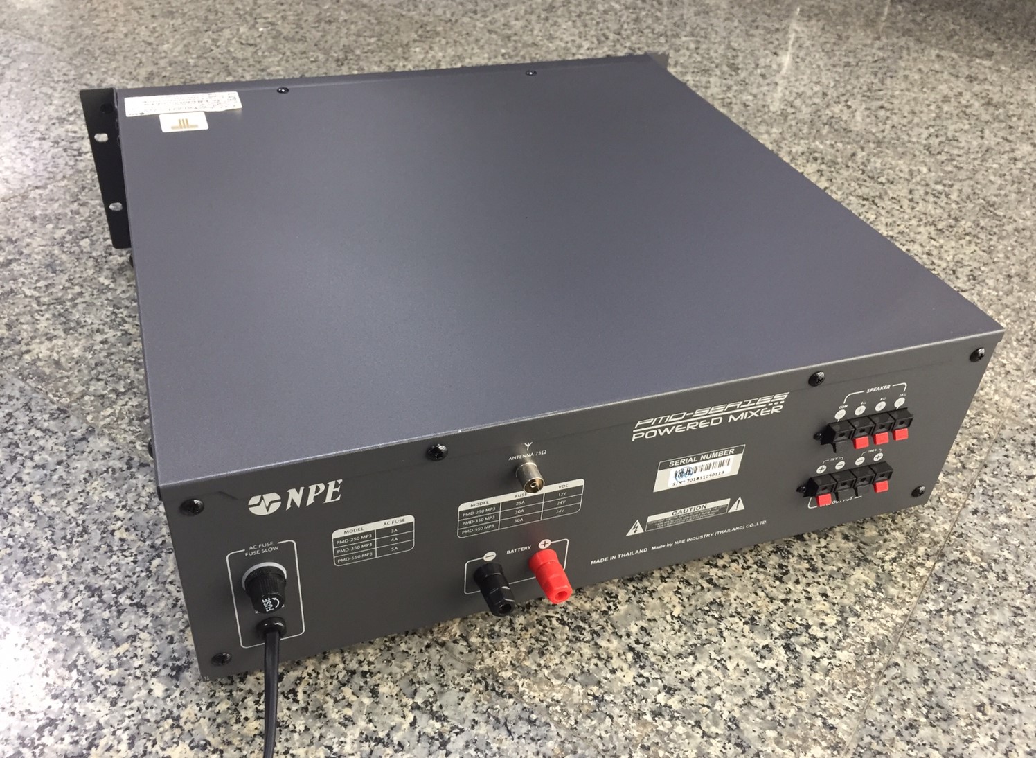 NPE PMD-350MP3 AC/DC POWERMIXER+LINE