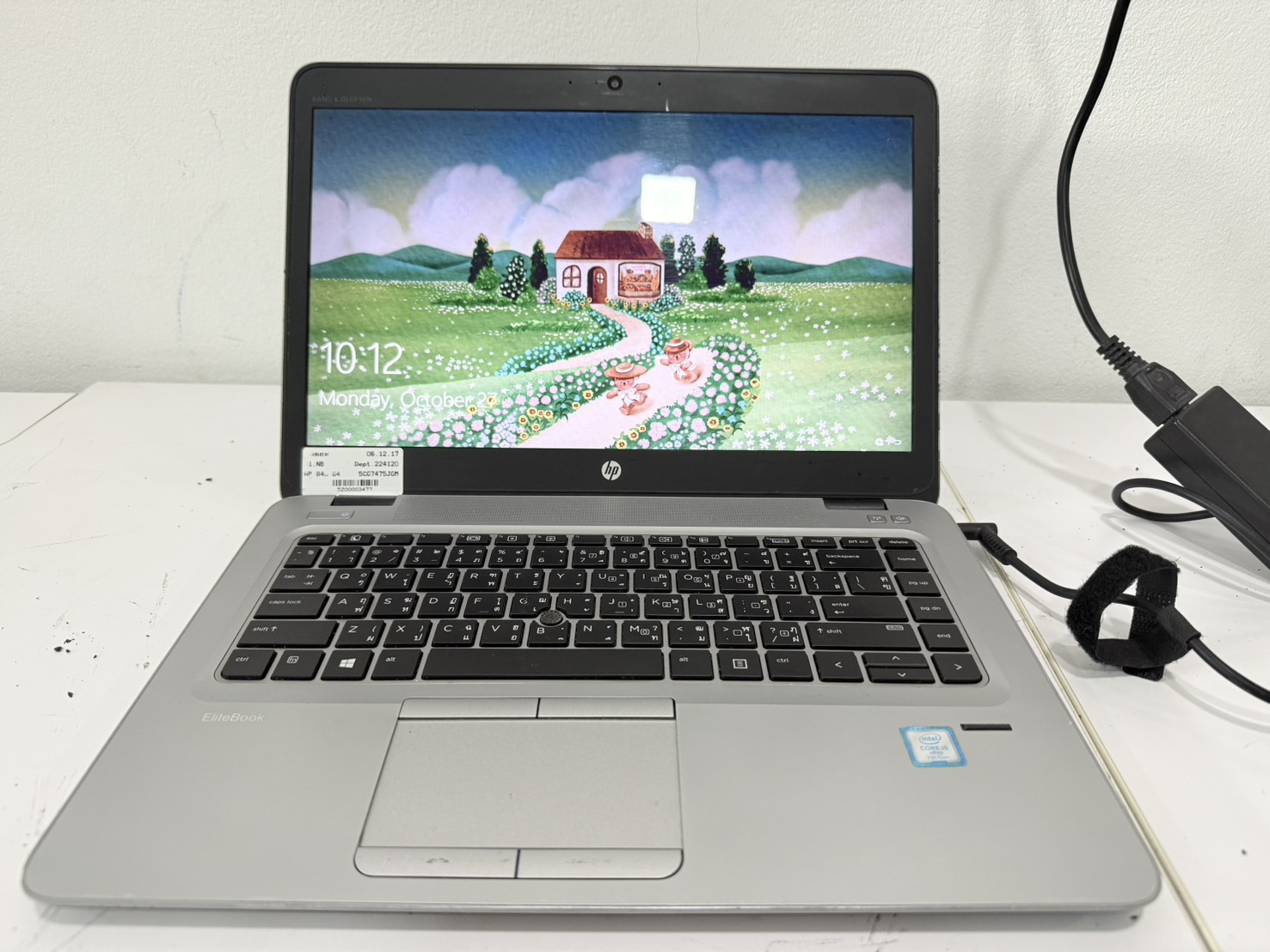 Notebook HP EliteBook 840 G4 (i5-7300U/8GB/M.2 256GB) ไม่มี Adapter ไม่มีแบต จอ Bright ขอบยางเสื่อม