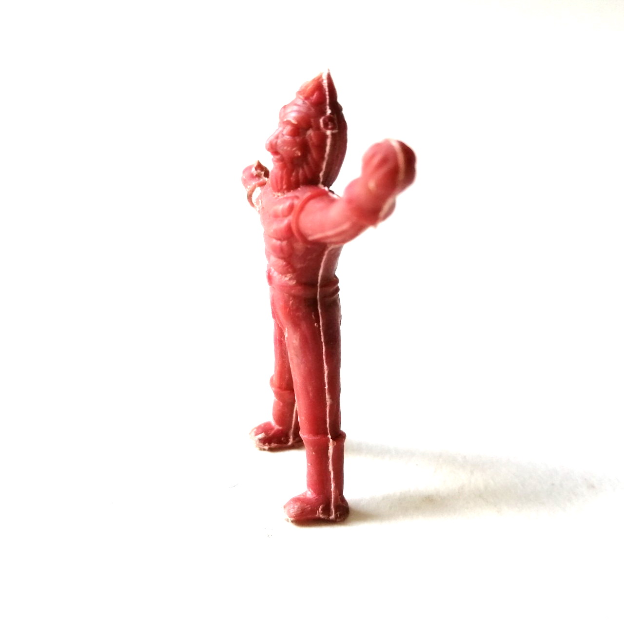 ตุ๊กตุ่นแอ๊นท์ถุงถั่ว คนมีเครา ขนาด 2.5 นิ้ว สีแดงขุ่น งานเก่าหายาก สภาพดี