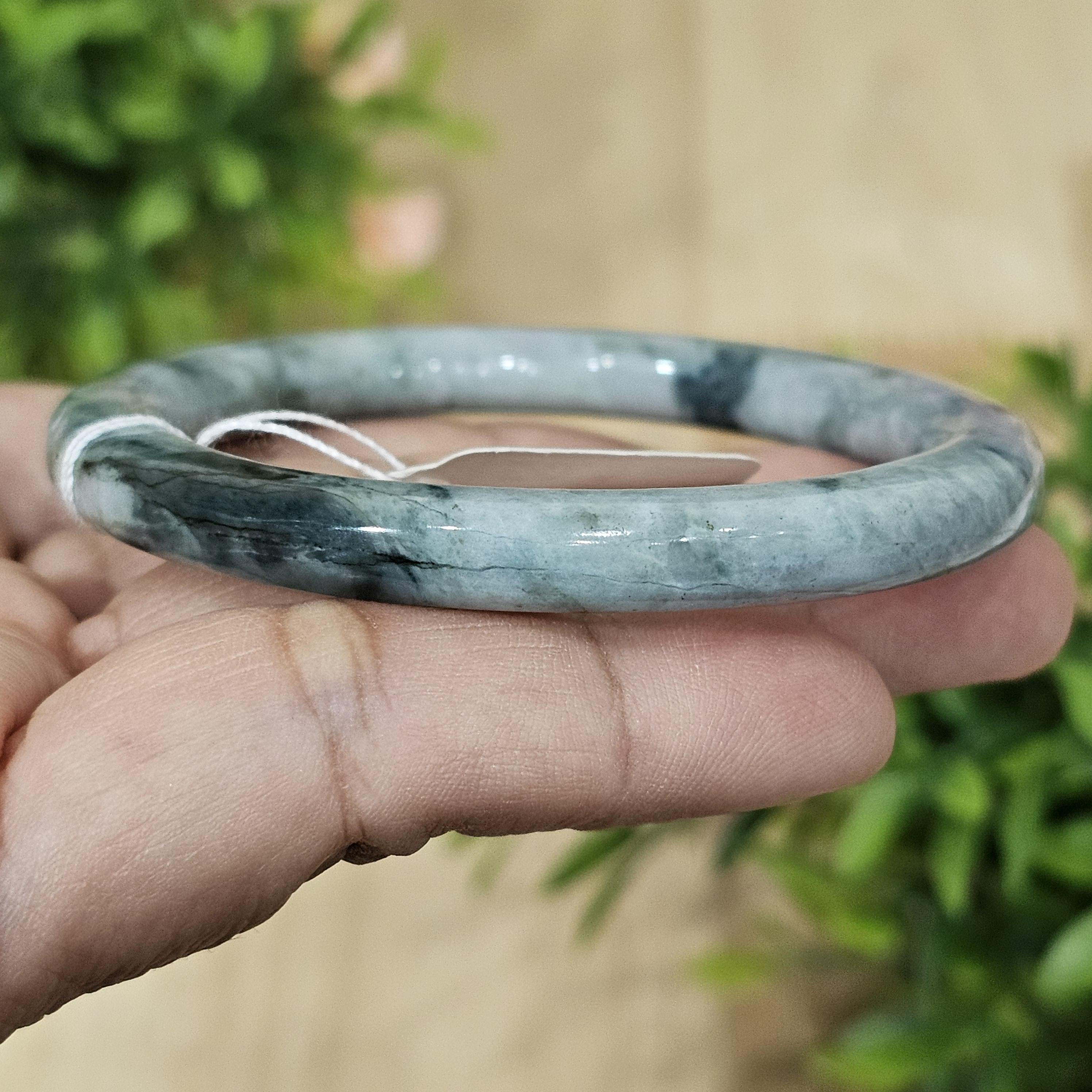 JB6711079 หยก พม่า แท้ Jade กำไลหยก (Jadeite bracelet) พม่า (Myanmar) 50.3 มม.