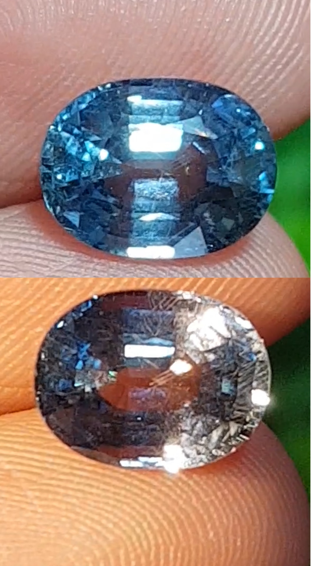 พลอย คัลเลอร์เชนจ์ แซฟไฟร์ Color Change Sapphire 2.82 กะรัต (Cts.) ดิบ Unheated พลอยแท้ อัญมณีมงคลประจําวันเกิด เครื่องประดับพลอย