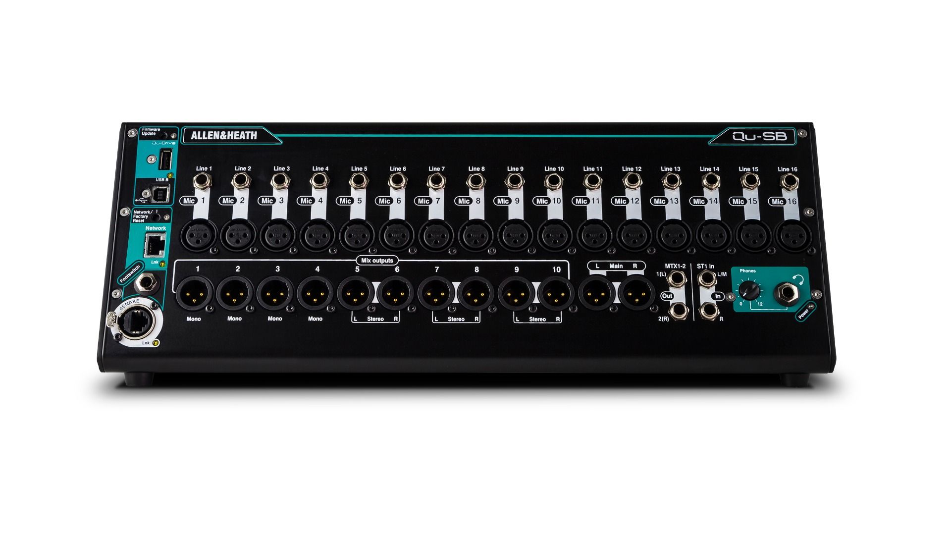 ALLEN & HEATH QU-SB Rackmountable Digital Mixer ดิจิตอลมิกเซอร์ขนาดเล็กแบบเข้าแร็ค 16 Mic/Line Inputs
