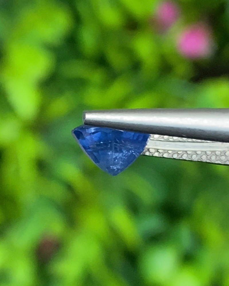 พลอย ไพลิน Blue Sapphire 1.66 กะรัต (Cts.) พลอยแท้ อัญมณีมงคลประจําวันเกิด เครื่องประดับพลอย