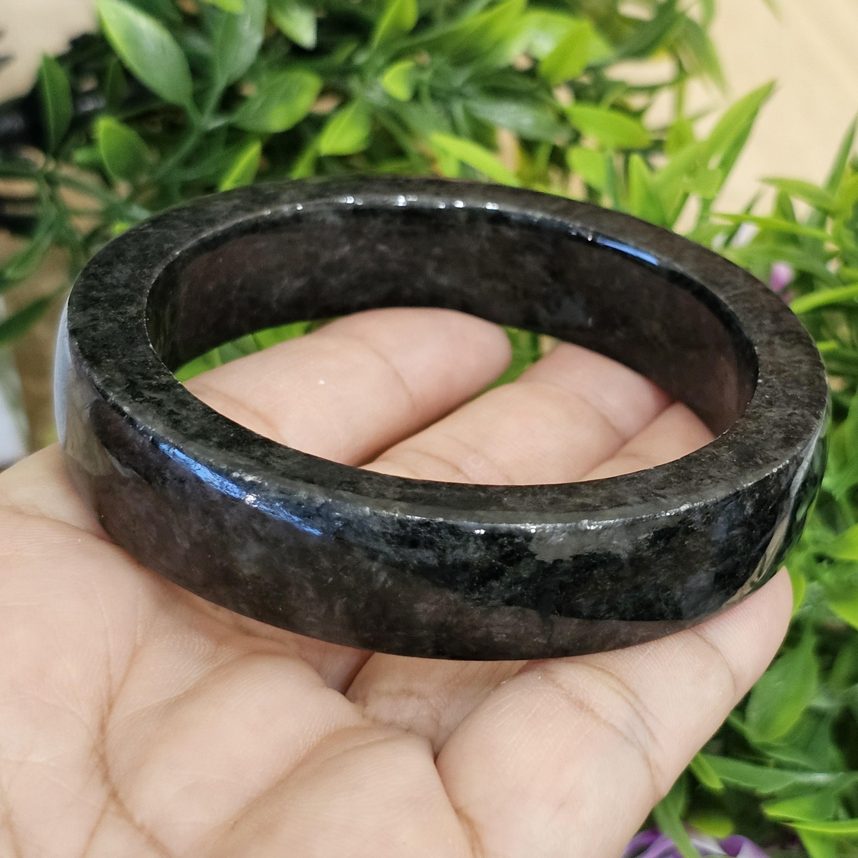 หยก พม่า แท้ Jade กำไลหยก (Jadeite bracelet) พม่า (Myanmar) 58.2 มม.