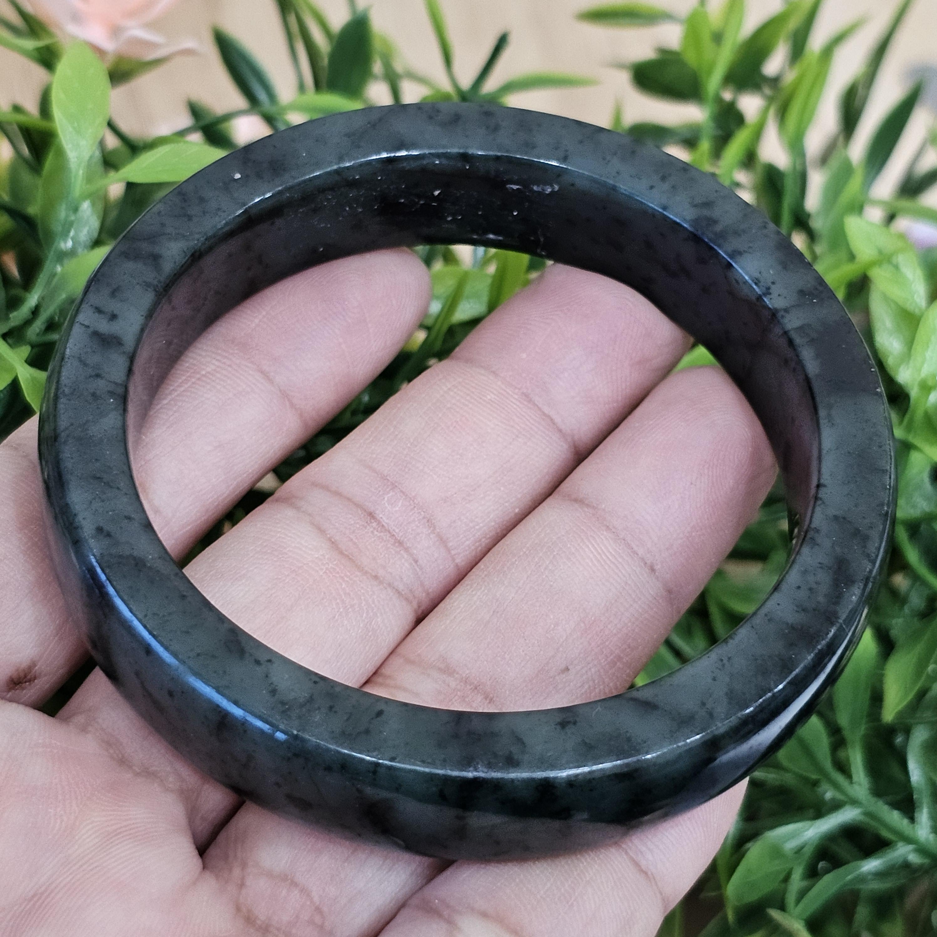 หยก พม่า แท้ Jade กำไลหยก (Jadeite bracelet) พม่า (Myanmar) 58.5 มม.