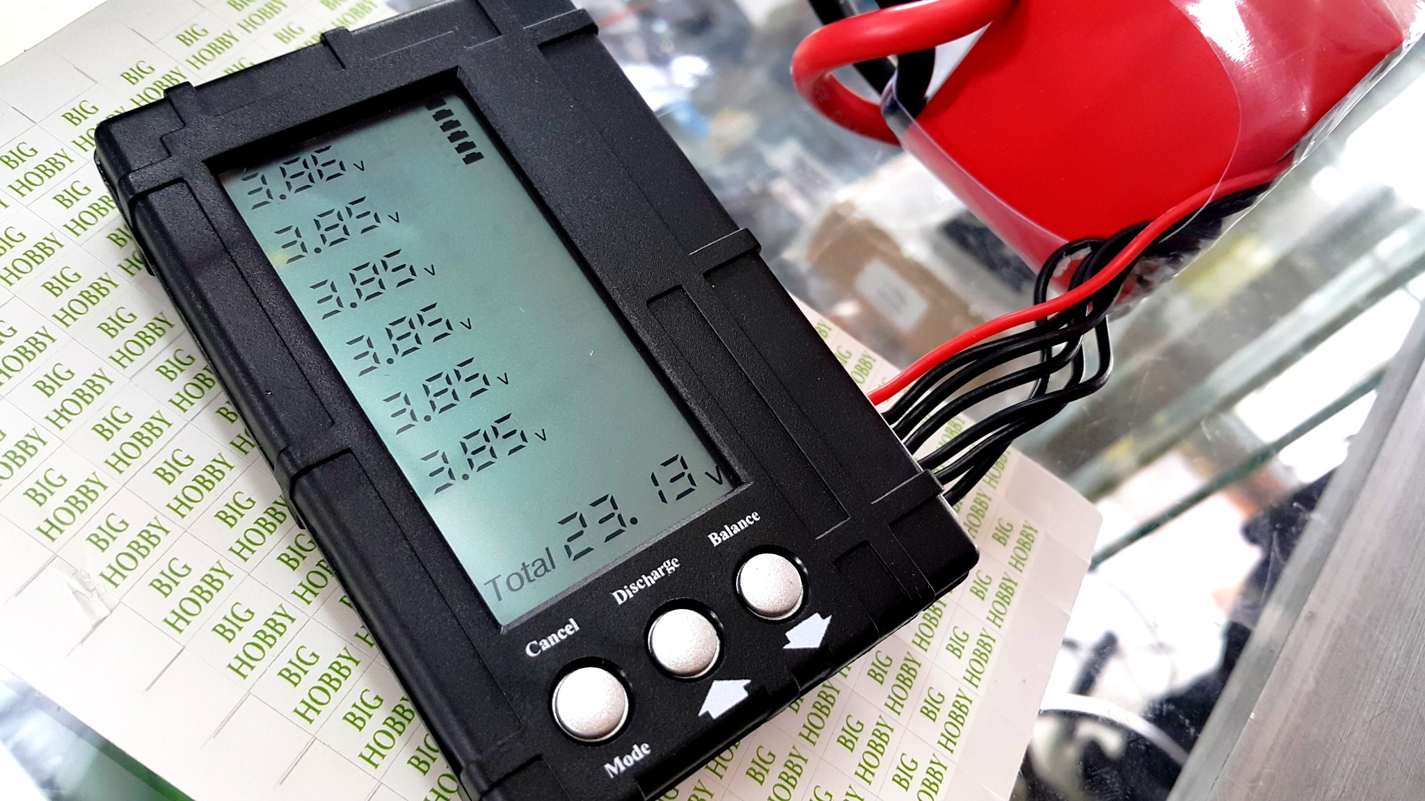 วัดแบต 3in1 RC Lipo Battery Balancer LCD Plus Voltage Meter Tester and Discharger 2-6S Lipo LiFe 3in1Balancer
