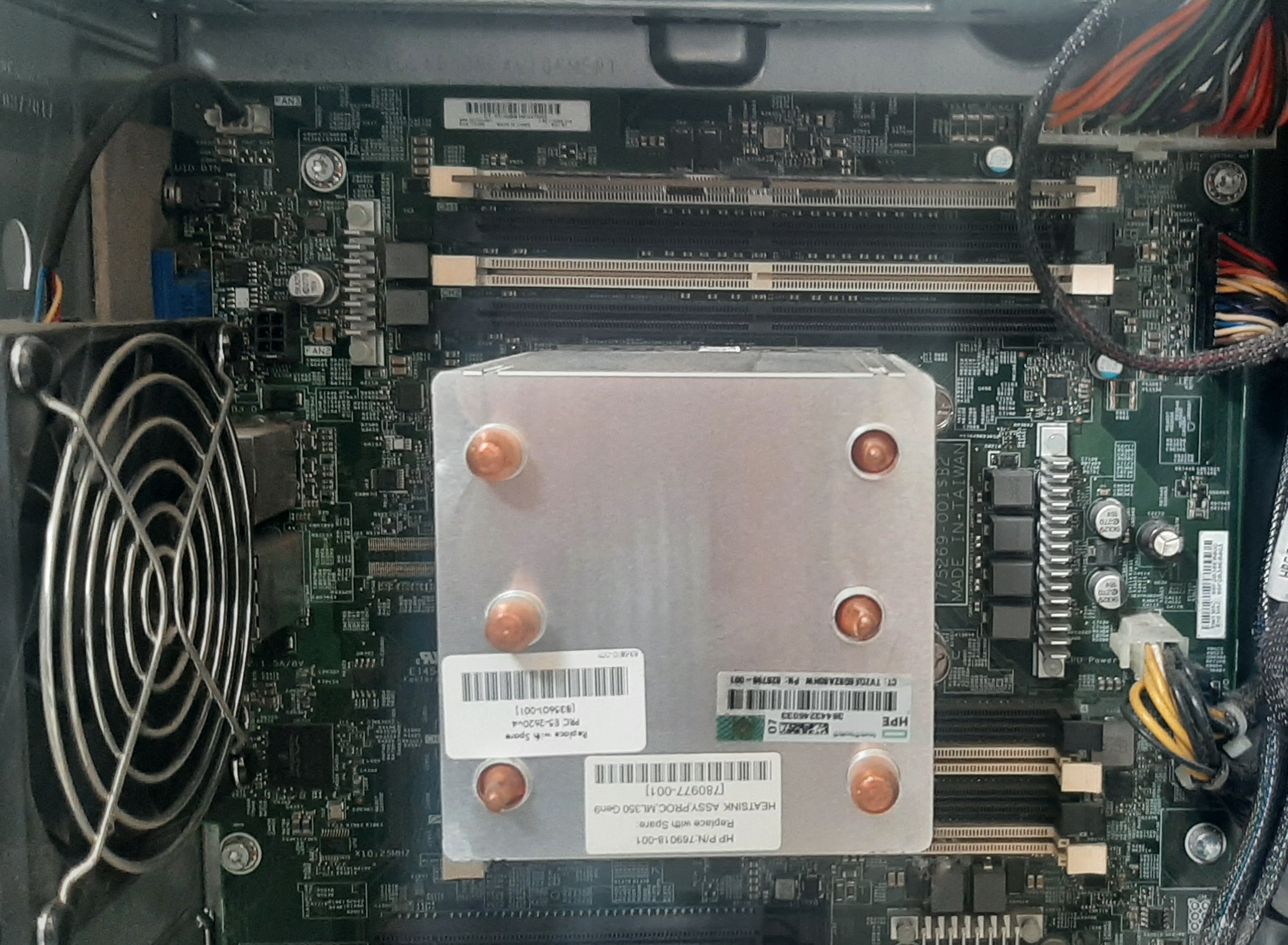 เซิร์ฟเวอร์มือสอง สภาพดี ประกันร้าน 1 เดือน HP ML110 Gen9 (Xeon E5-2620V4 Ram8GB HDD300GB x4)