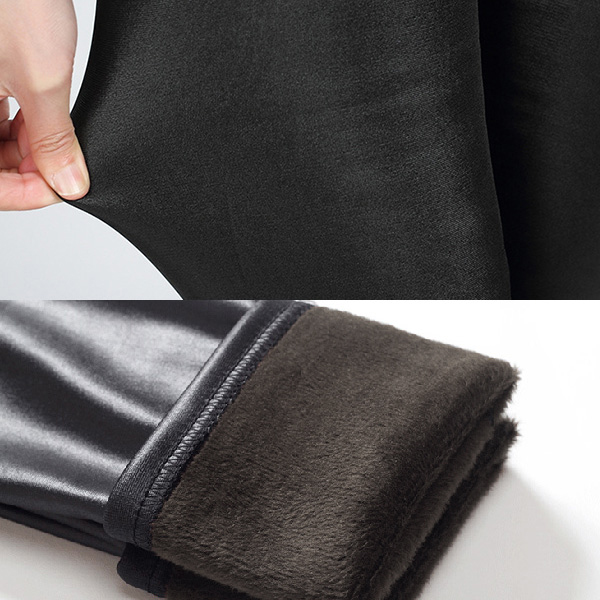 กางเกงหนังกันหนาว ซับกำมะหยี่ใส่ลุยหิมะได้ (12323L)