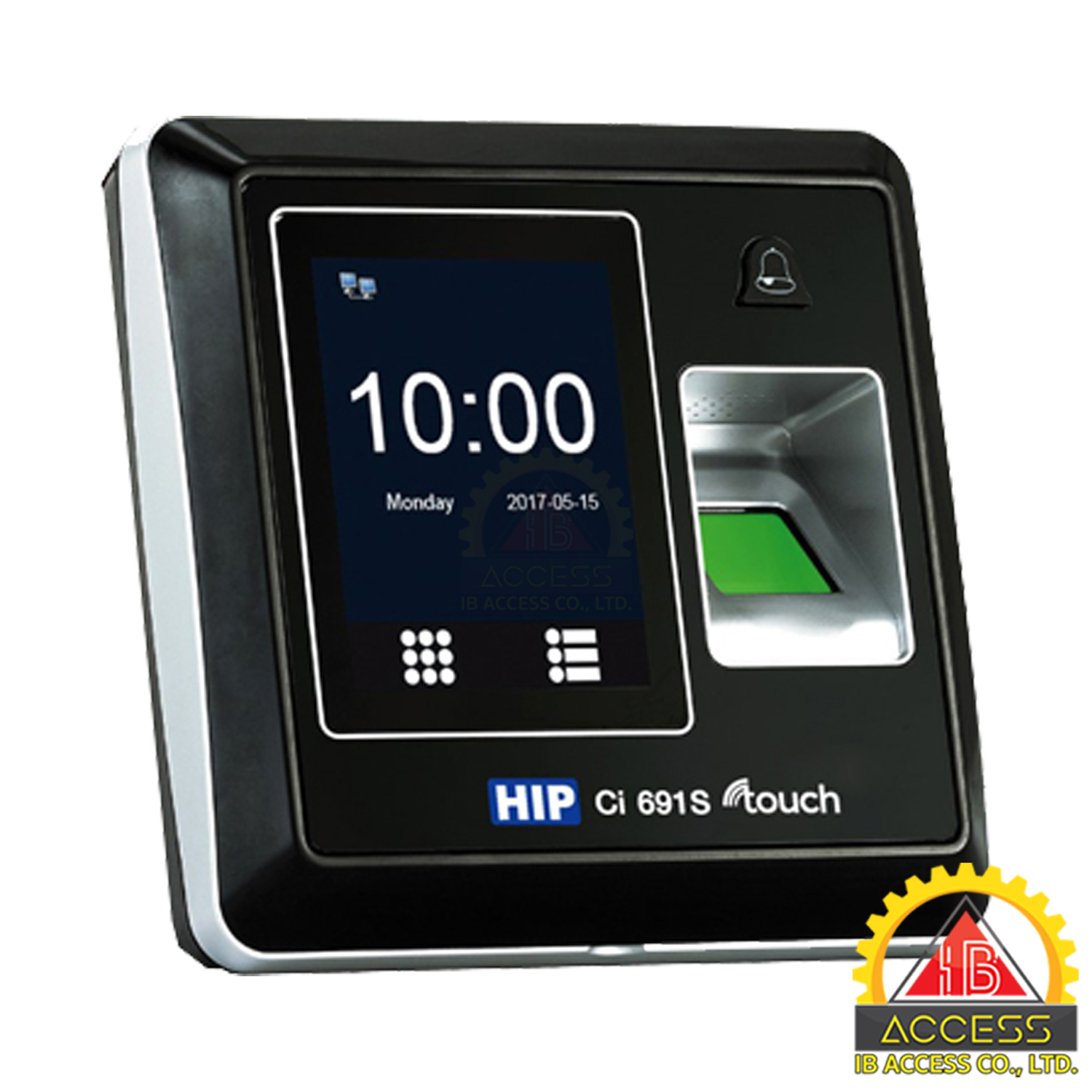 เครื่องสแกนลายนิ้ว ยี่ห้อ HIP รุ่น Ci691S Touch (รองรับระบบ Access Control)